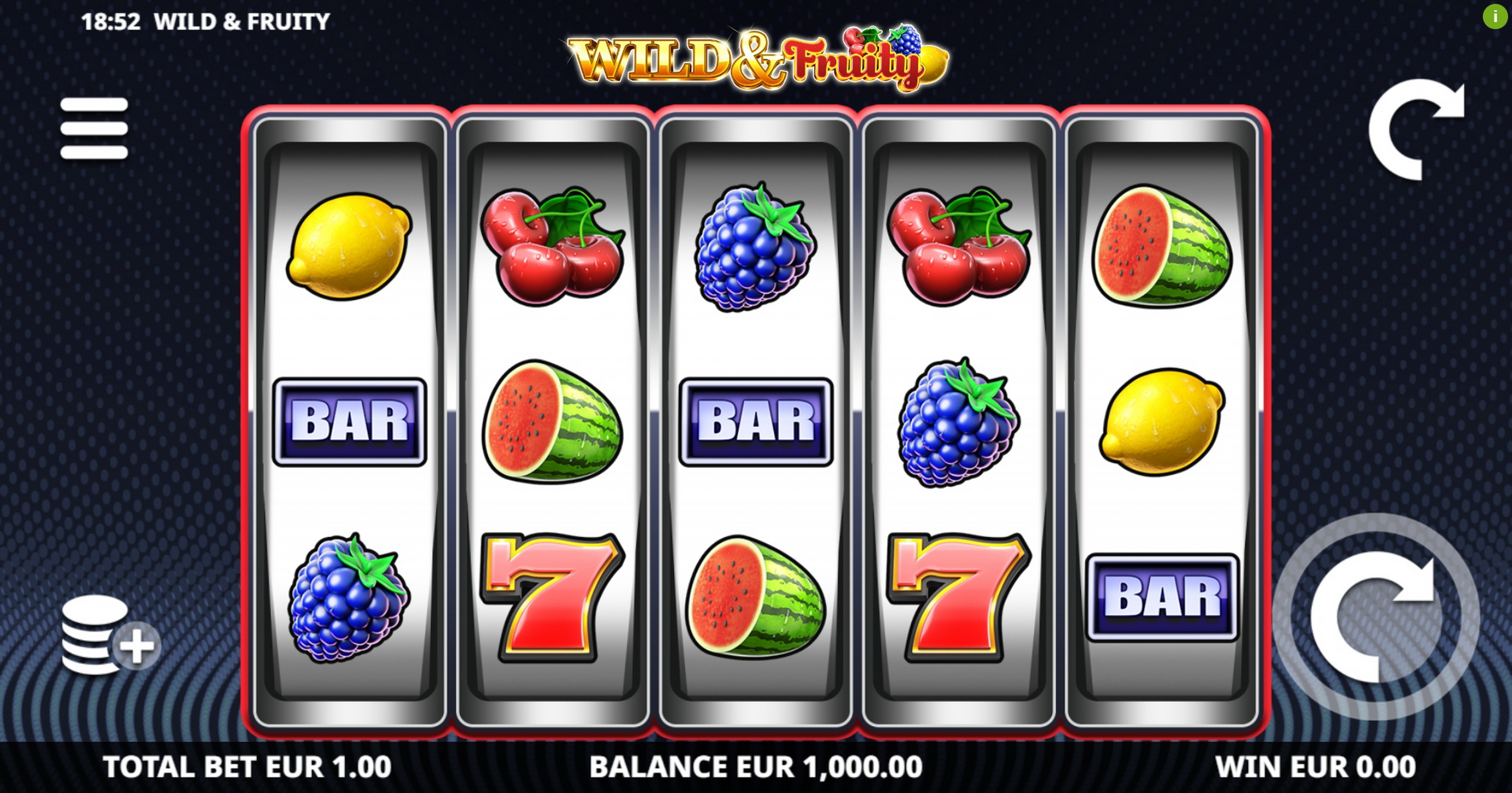 Reels in Wild and Fruity Slot Game by Leander Games