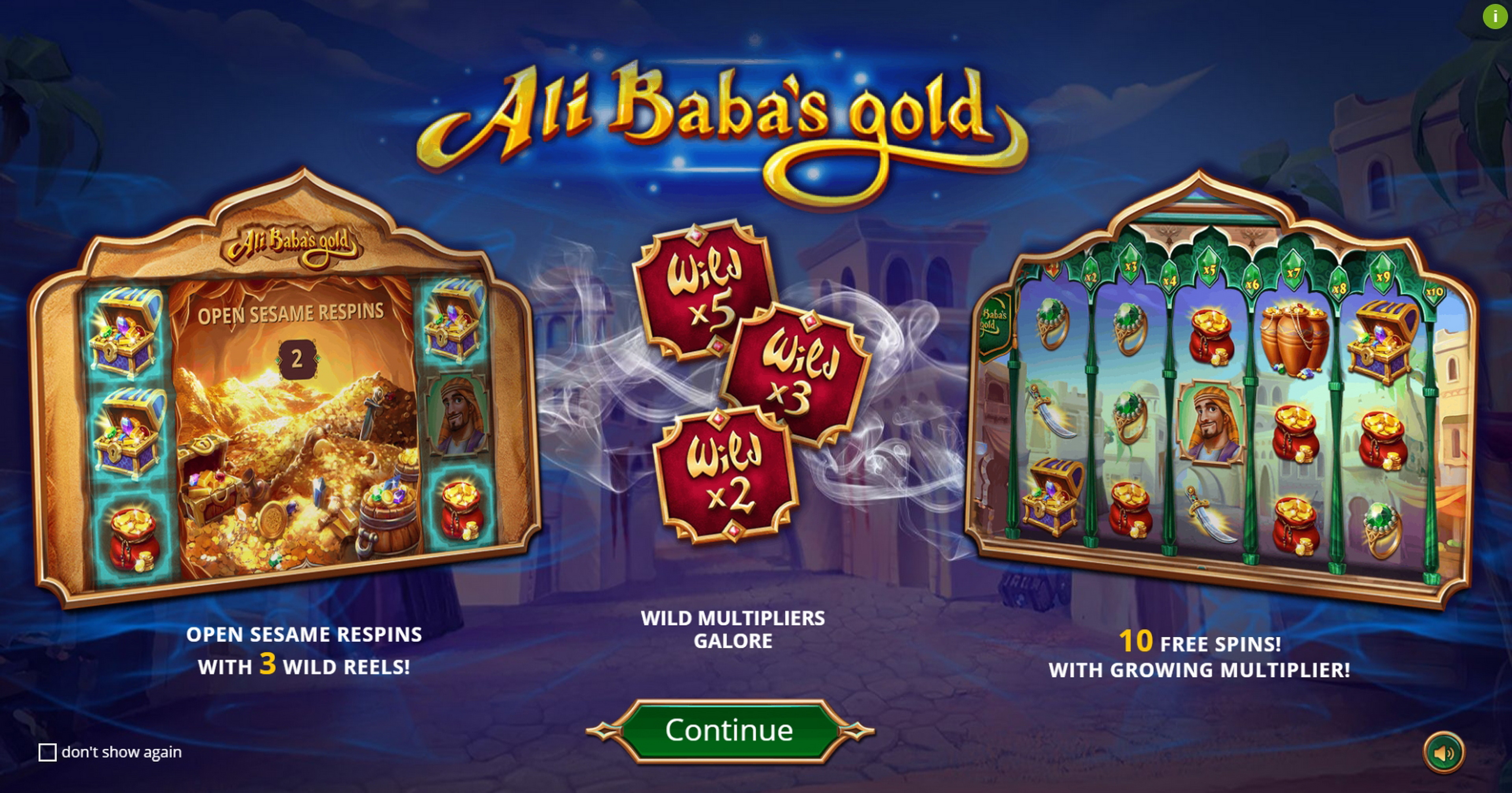 Play Ali Baba's Gold Free Casino Slot Game by Leap