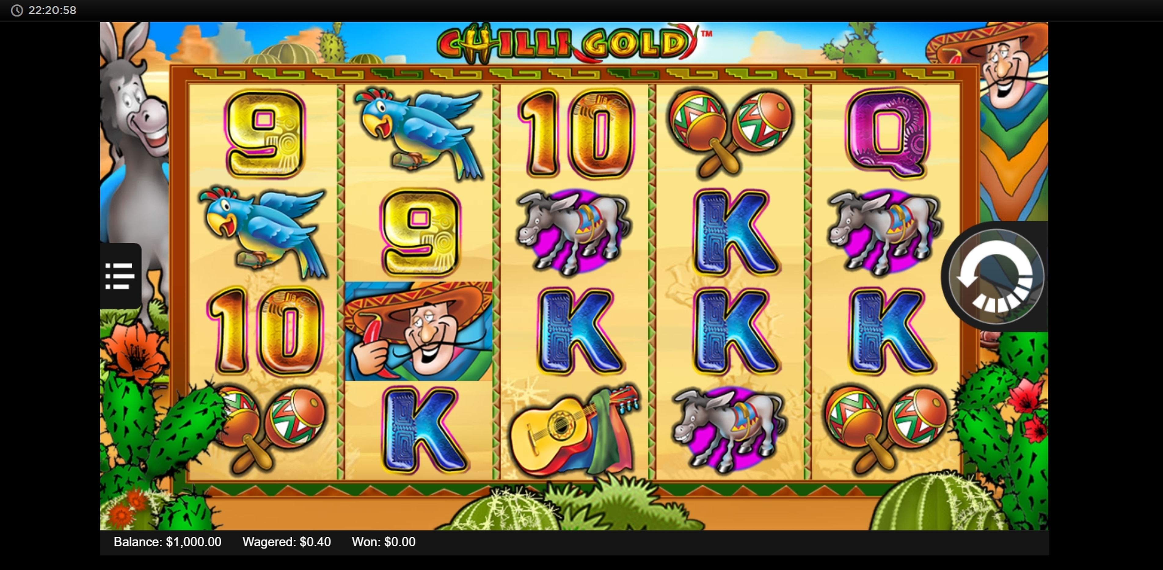 Reels in Chilli Gold Slot Game by Lightning Box