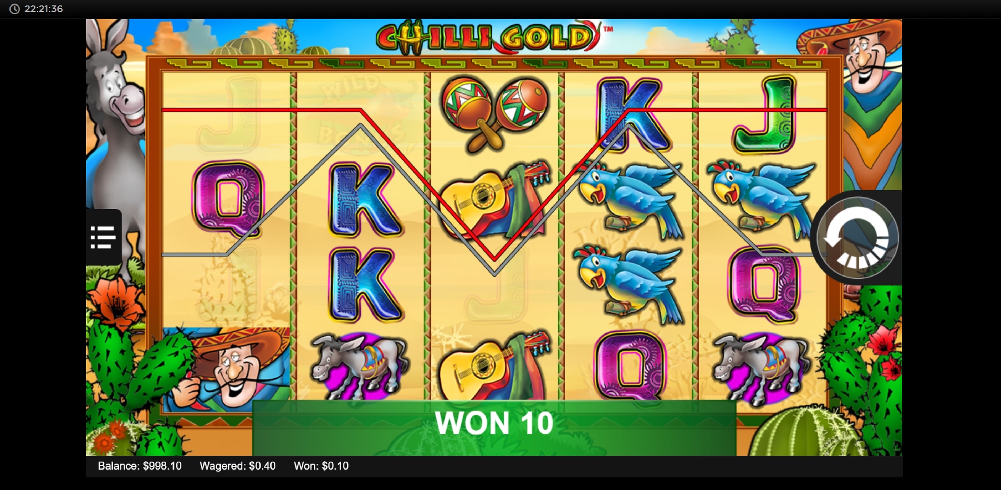 Win Money in Chilli Gold Free Slot Game by Lightning Box