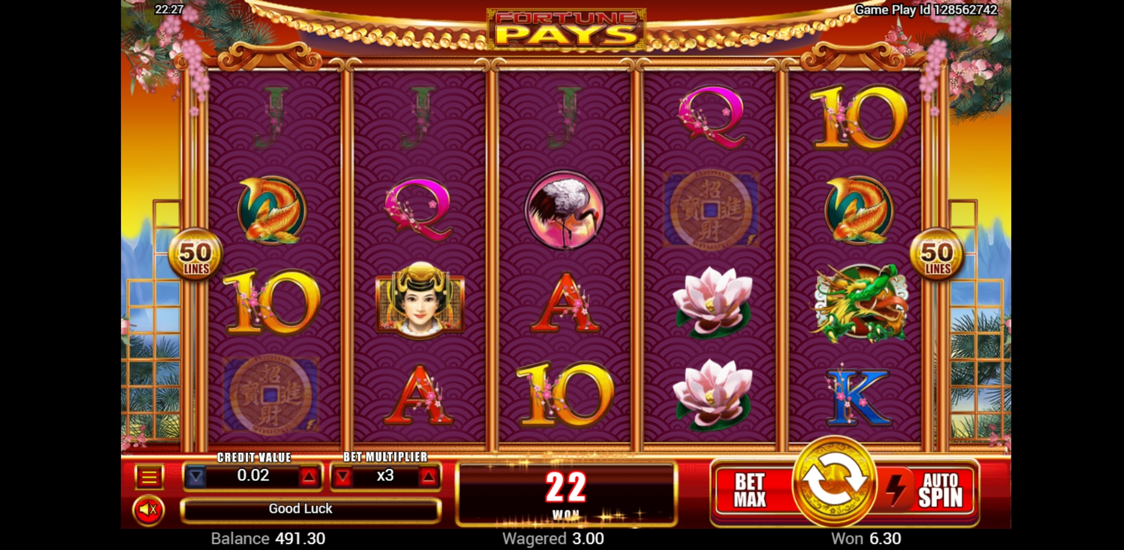 Win Money in Fortune Pays Free Slot Game by Lightning Box
