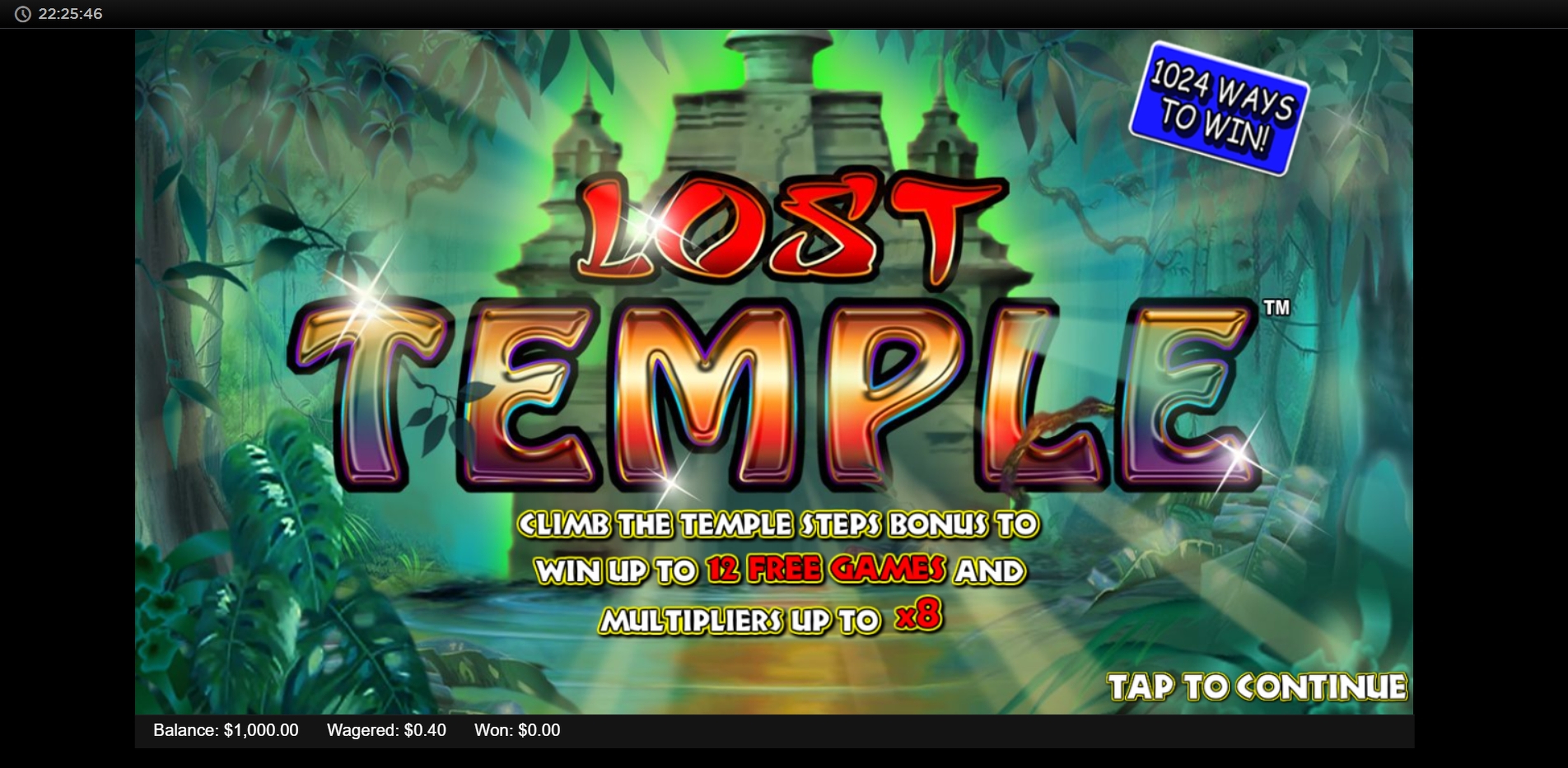 Play Lost Temple Free Casino Slot Game by Lightning Box