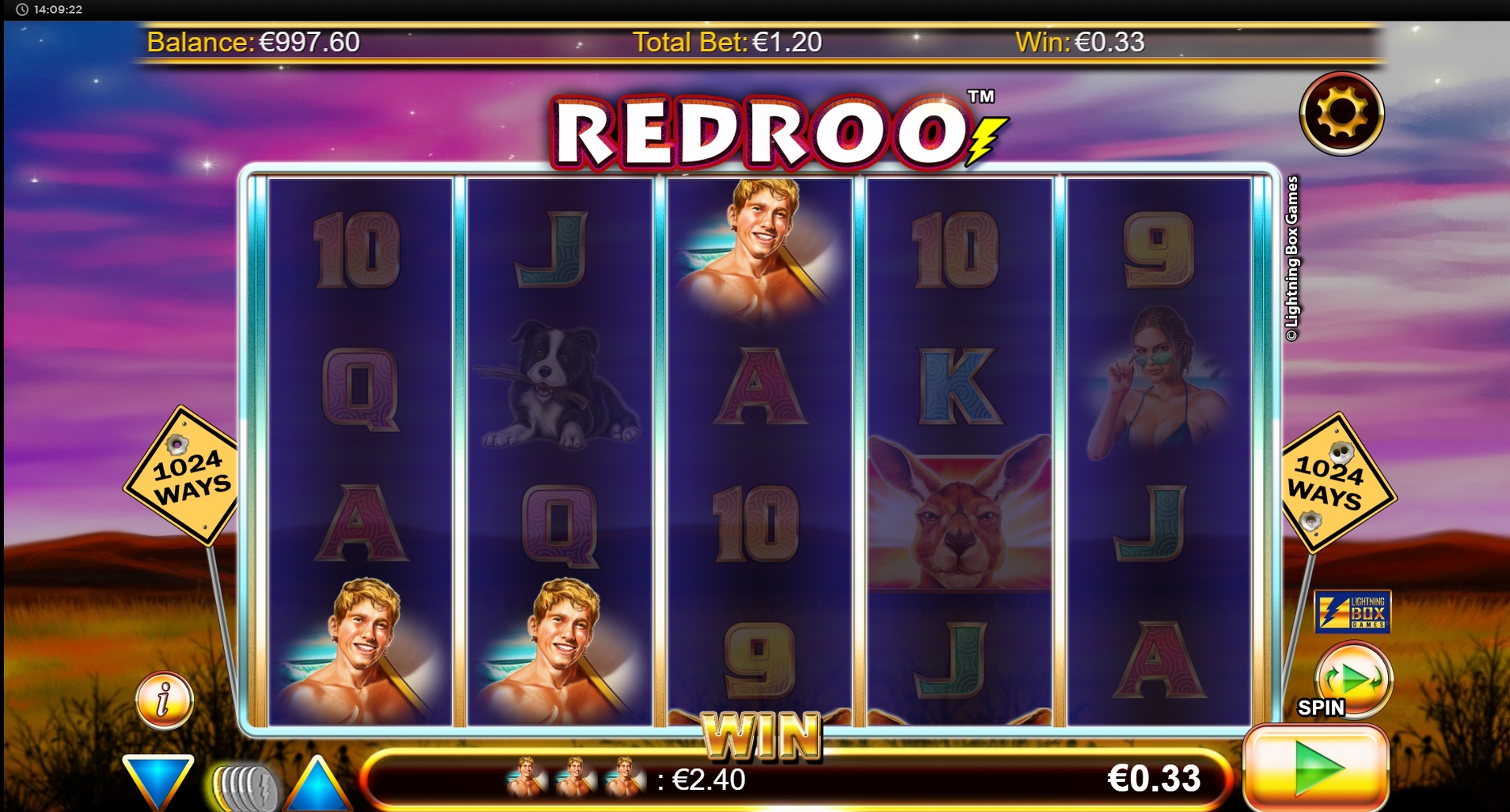 Win Money in Redroo Free Slot Game by Lightning Box
