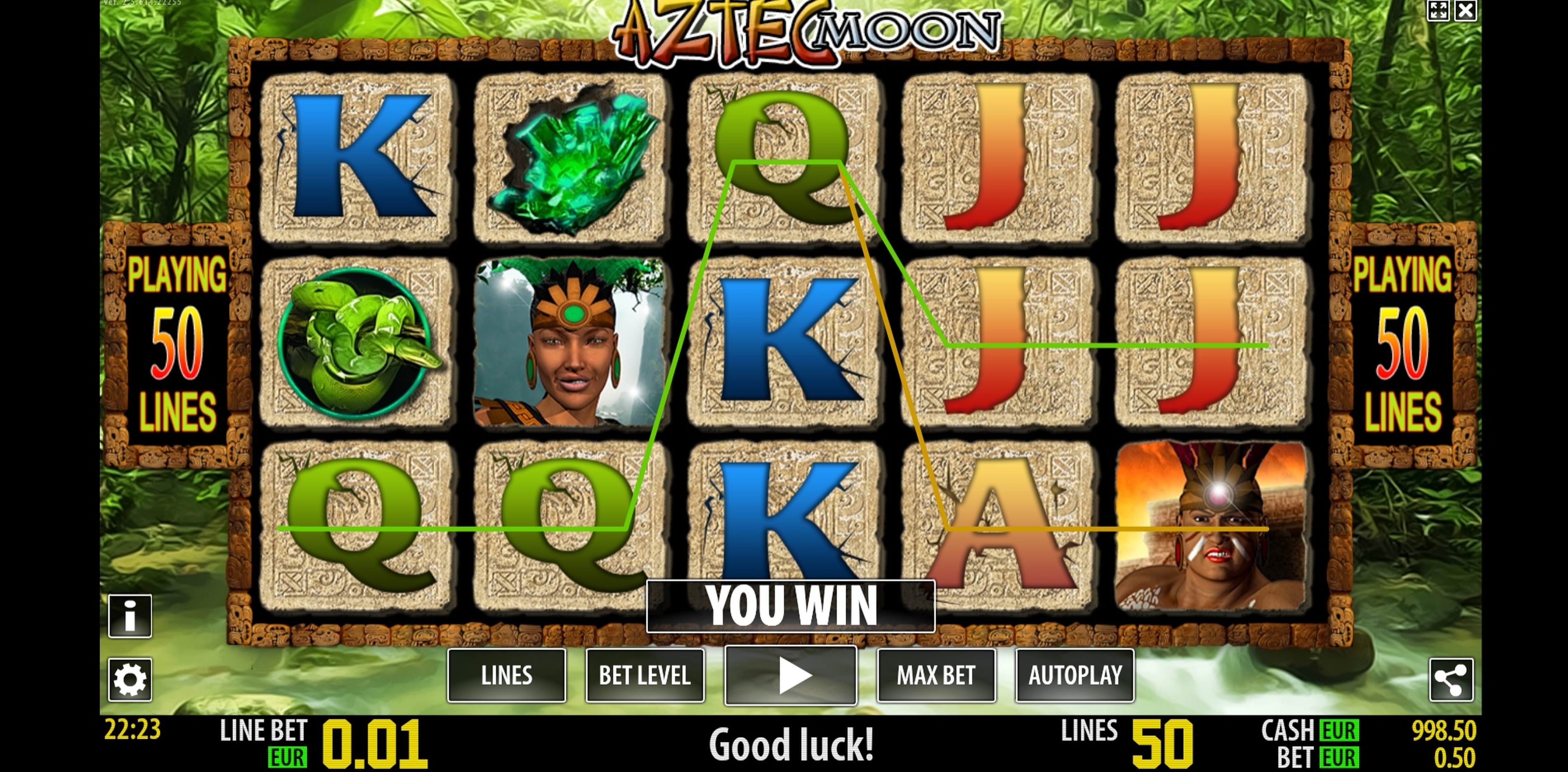 Win Money in Aztec Moon Free Slot Game by Magic Dreams