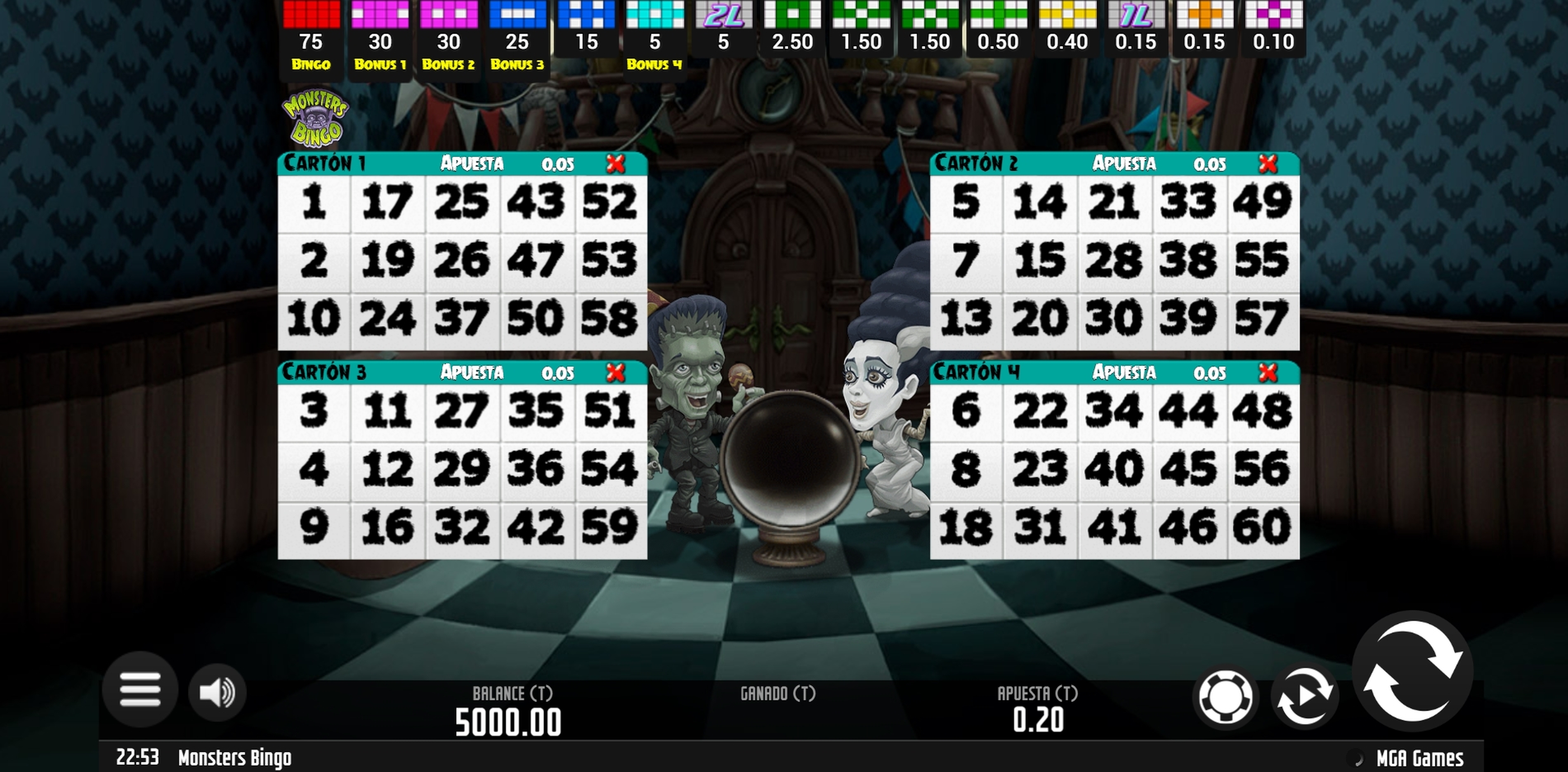 Reels in Monsters Bingo Slot Game by MGA