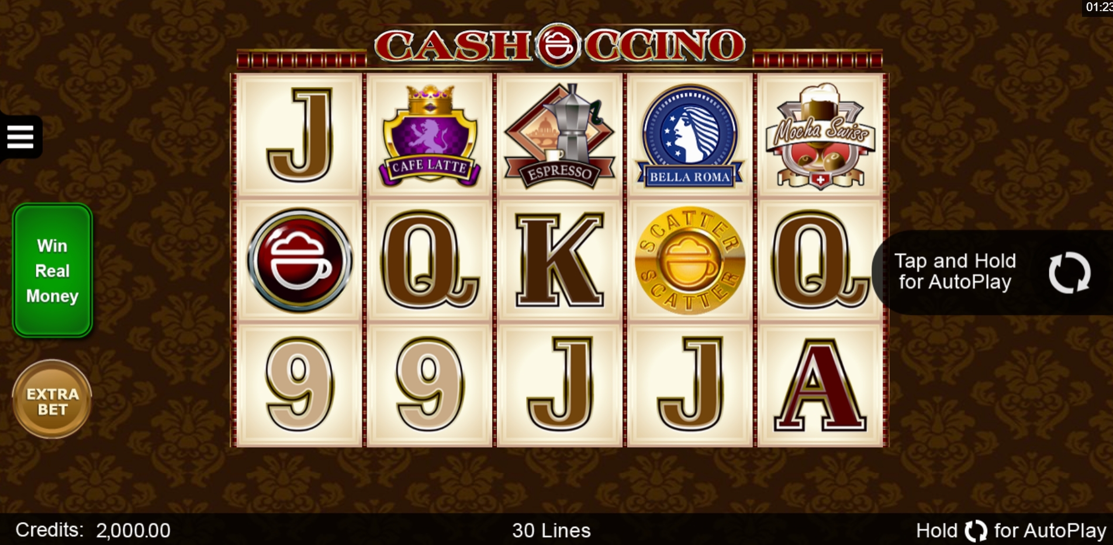 Reels in CashOccino Slot Game by Microgaming