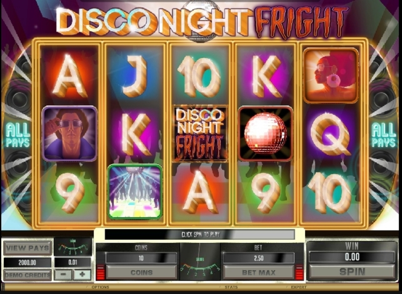 Reels in Disco Night Fright Slot Game by Microgaming
