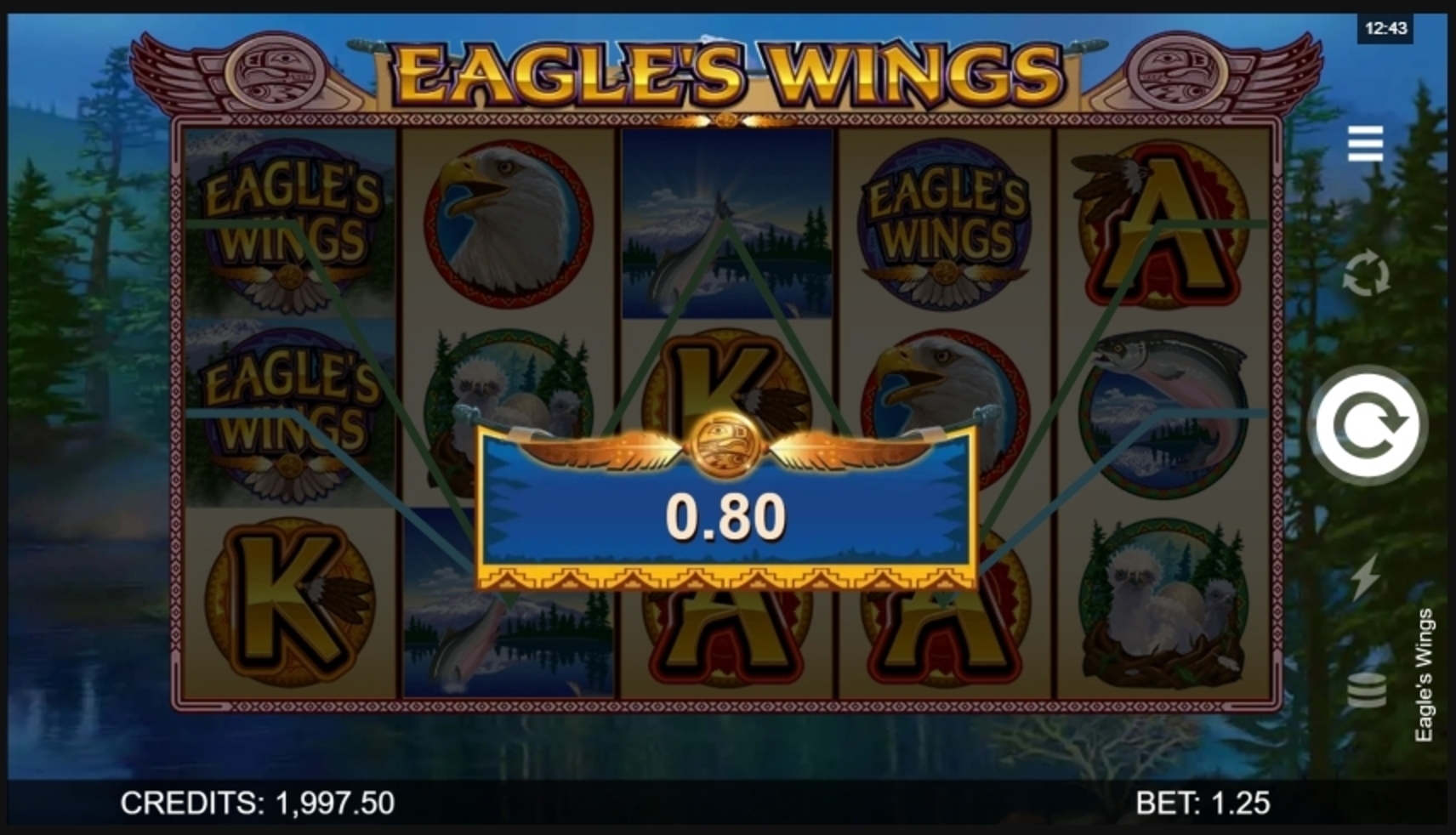 Win Money in Eagle's Wings Free Slot Game by Microgaming