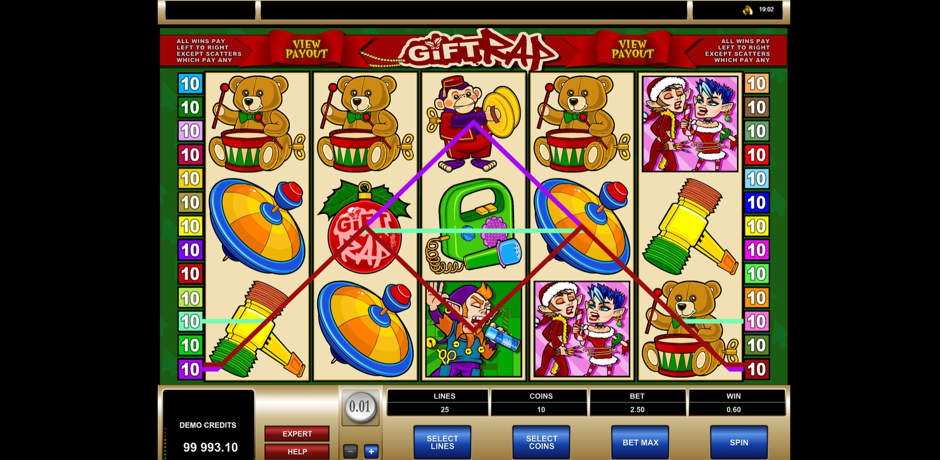 Win Money in Gift Rap Free Slot Game by Microgaming