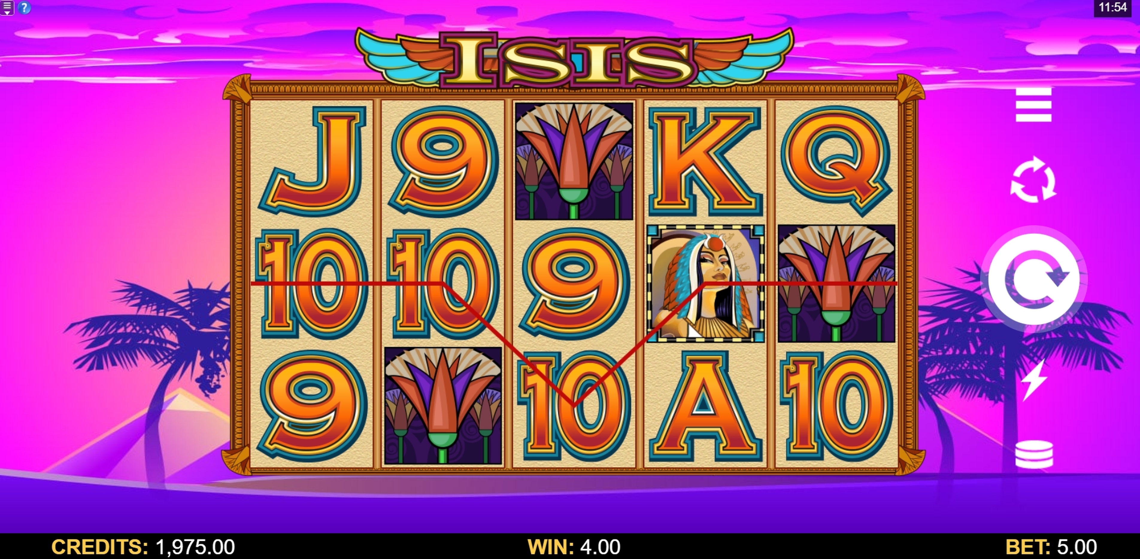 Win Money in Isis Free Slot Game by Microgaming