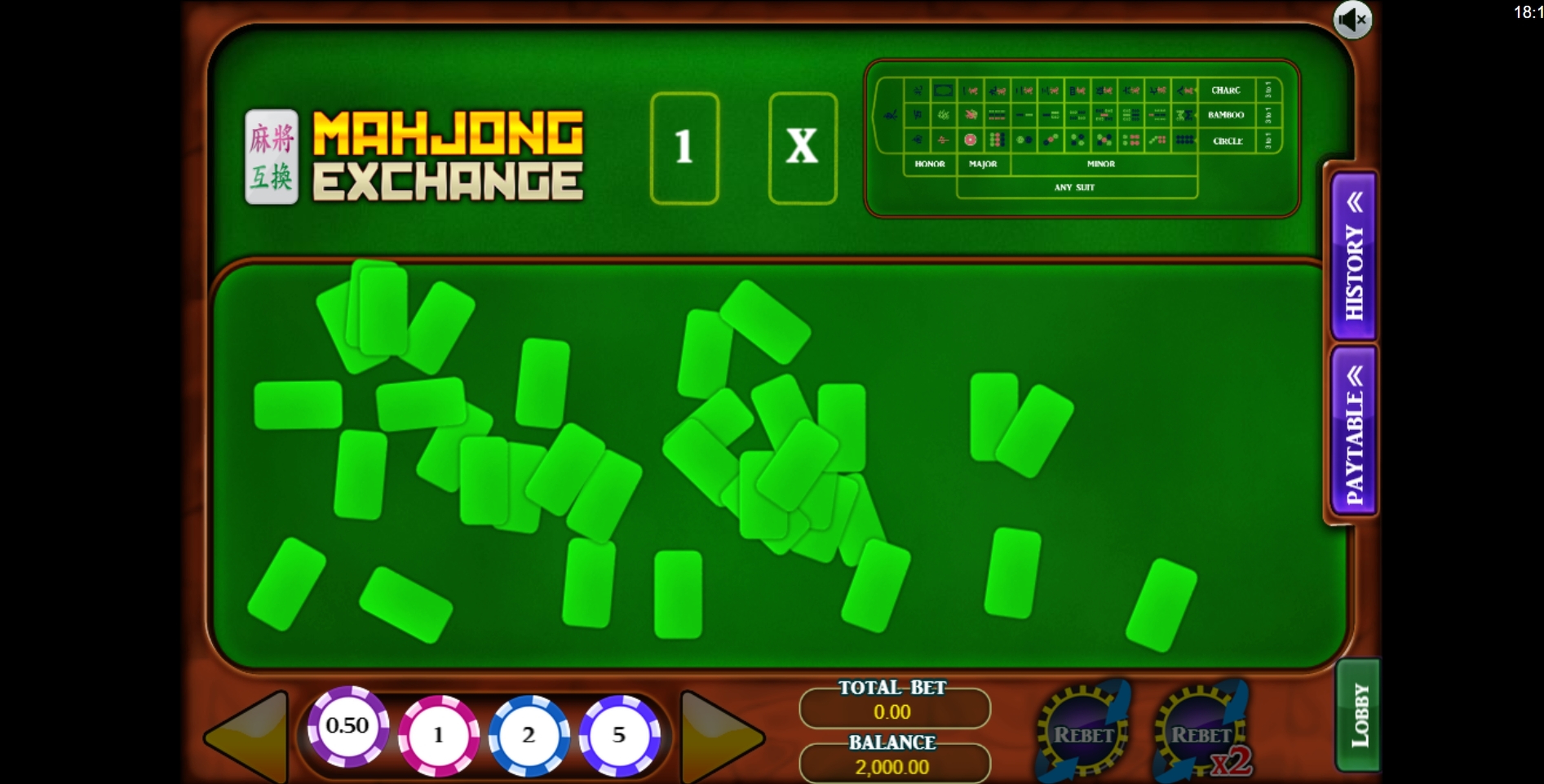Reels in Mahjong Exchange Slot Game by Microgaming