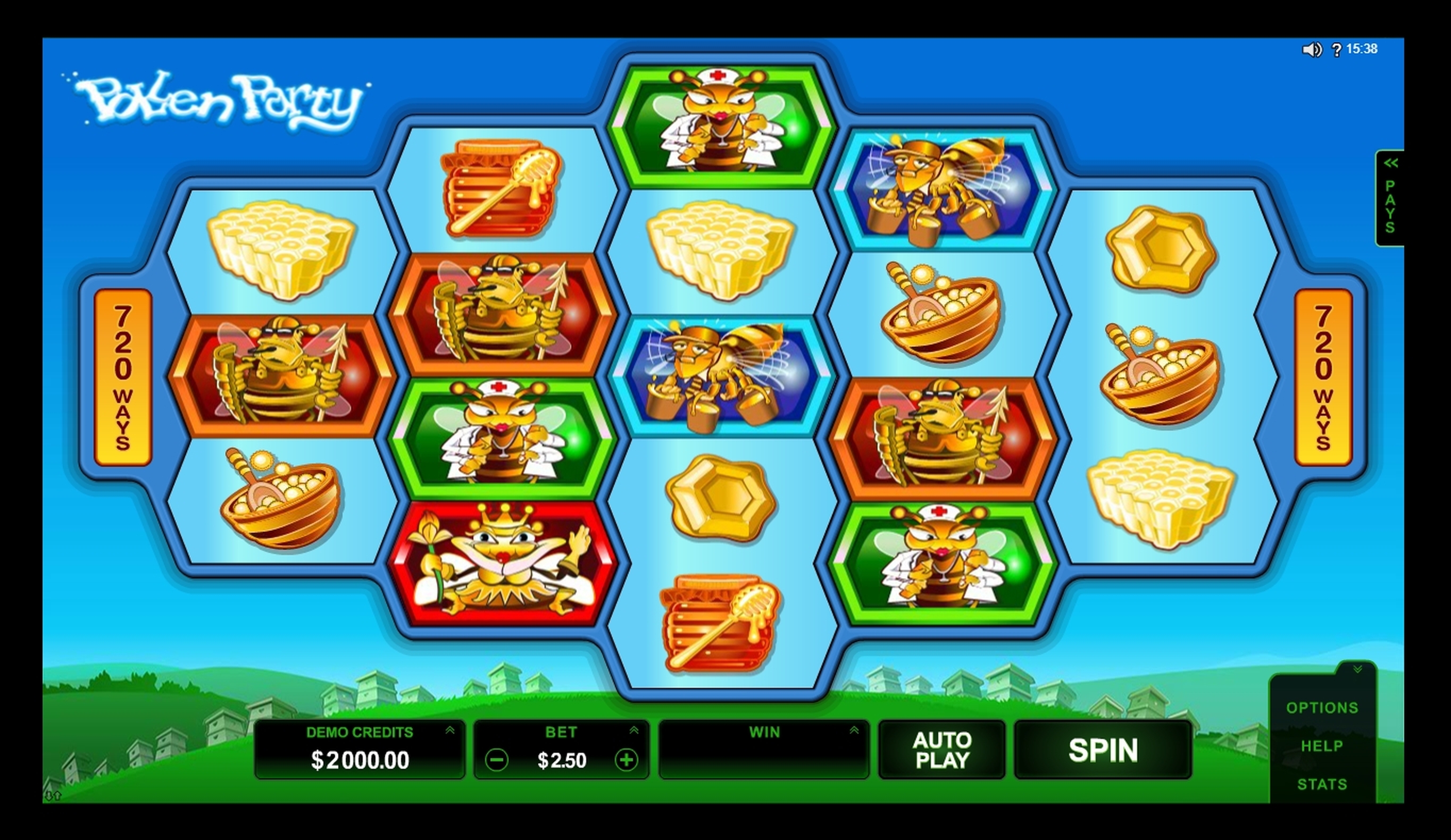 Reels in Pollen Party Online Slot Slot Game by Microgaming