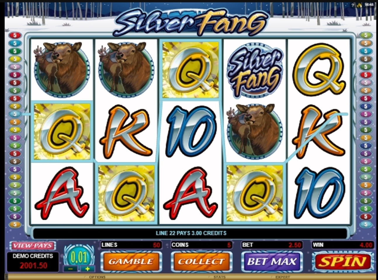 Win Money in Silver Fang Free Slot Game by Microgaming