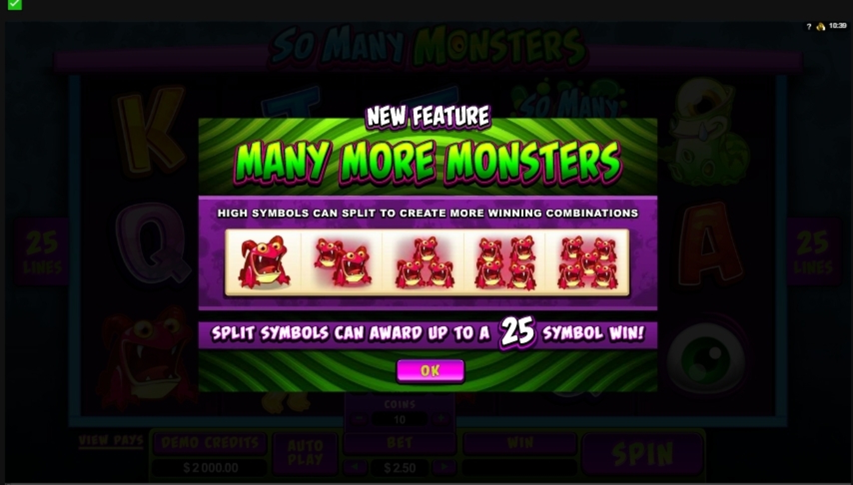 Play So Many Monsters Free Casino Slot Game by Microgaming