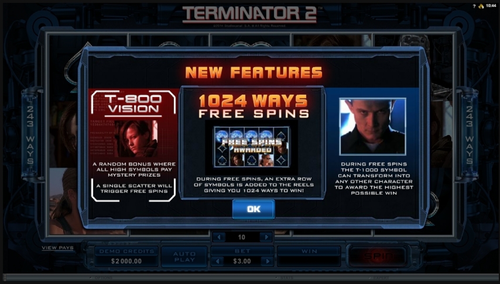 Play Terminator 2 Free Casino Slot Game by Microgaming