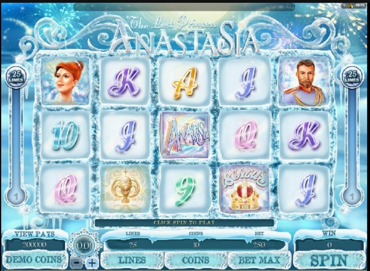 Reels in The Lost Princess Anastasia Slot Game by Microgaming