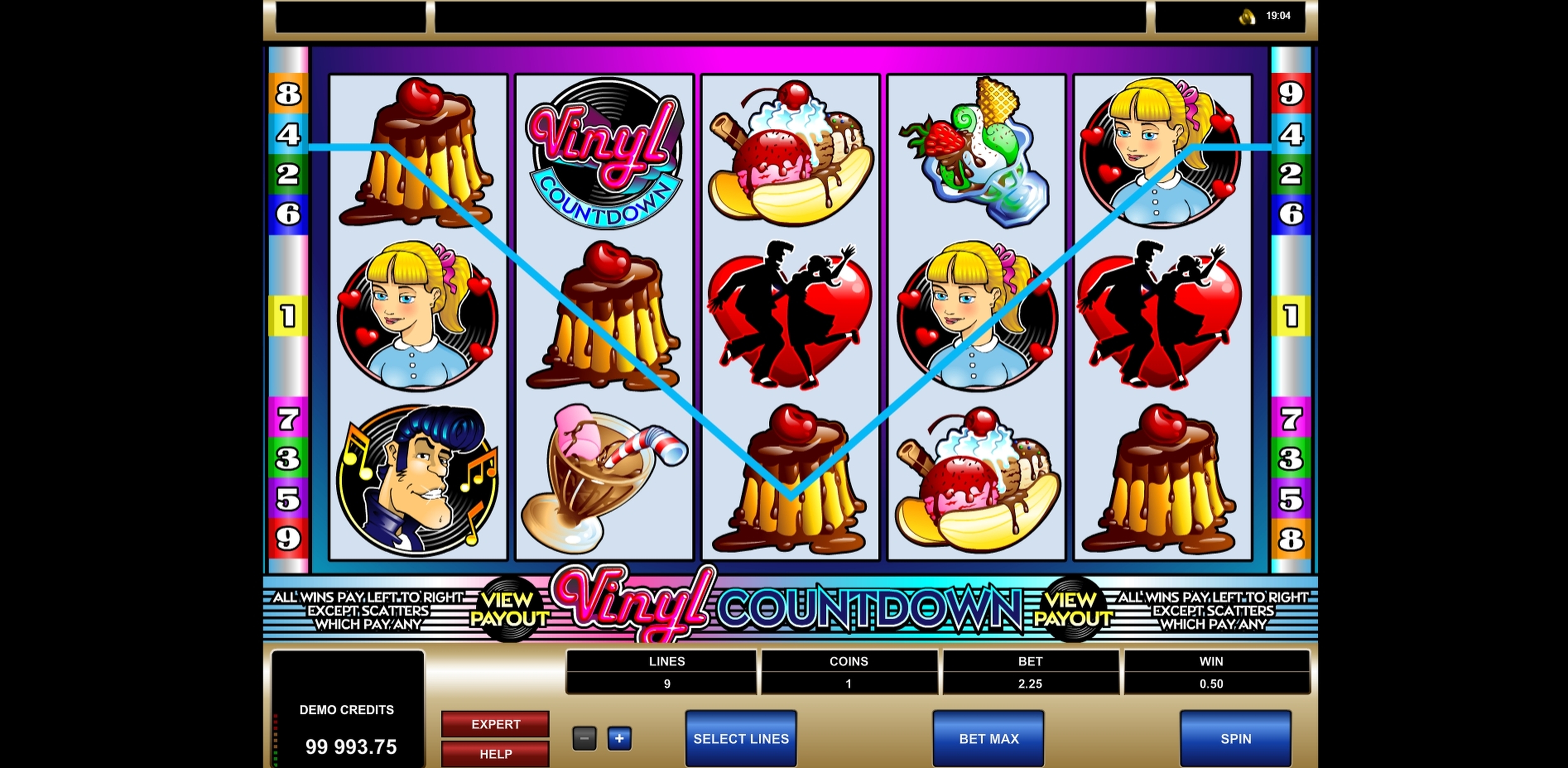 Win Money in Vinyl Countdown Free Slot Game by Microgaming