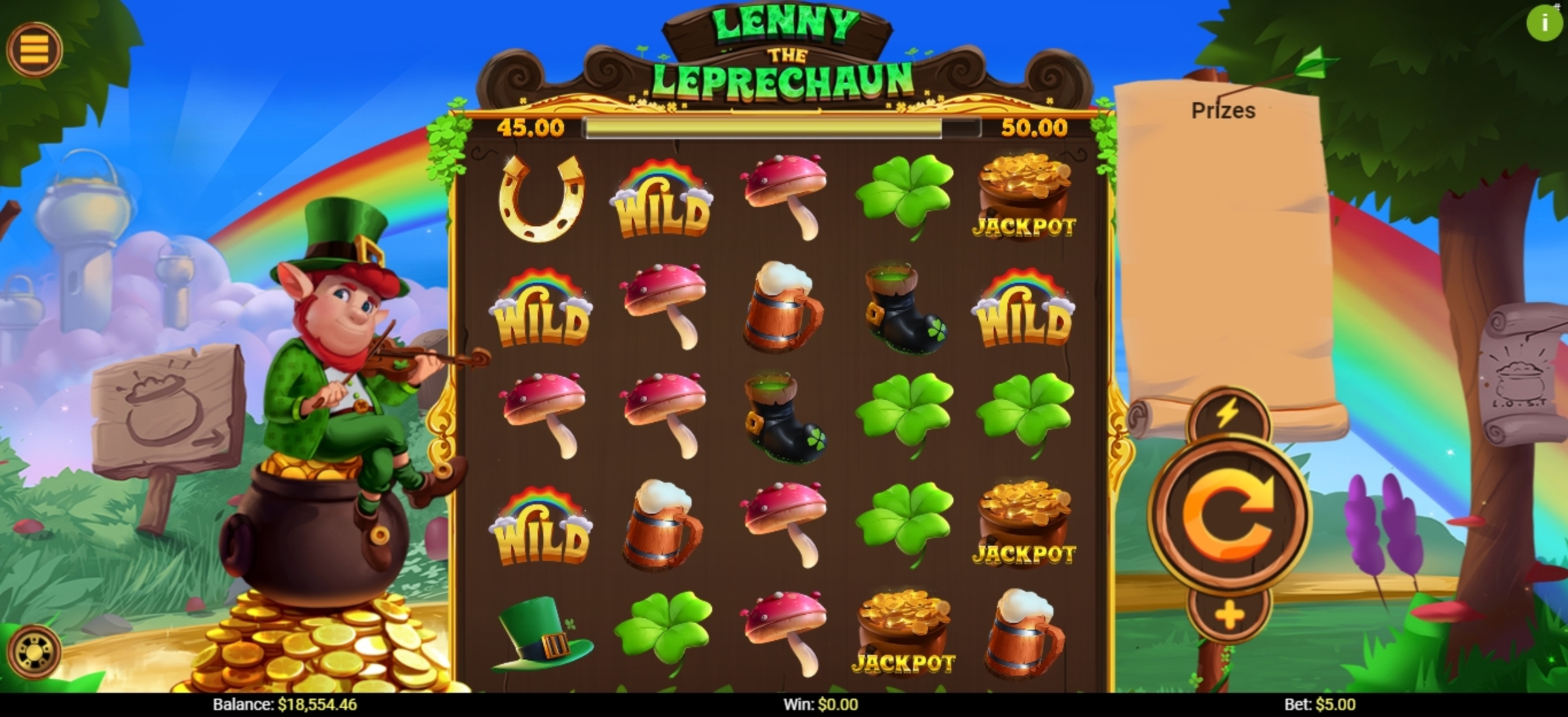Reels in Lenny the Leprechaun Slot Game by Mobilots