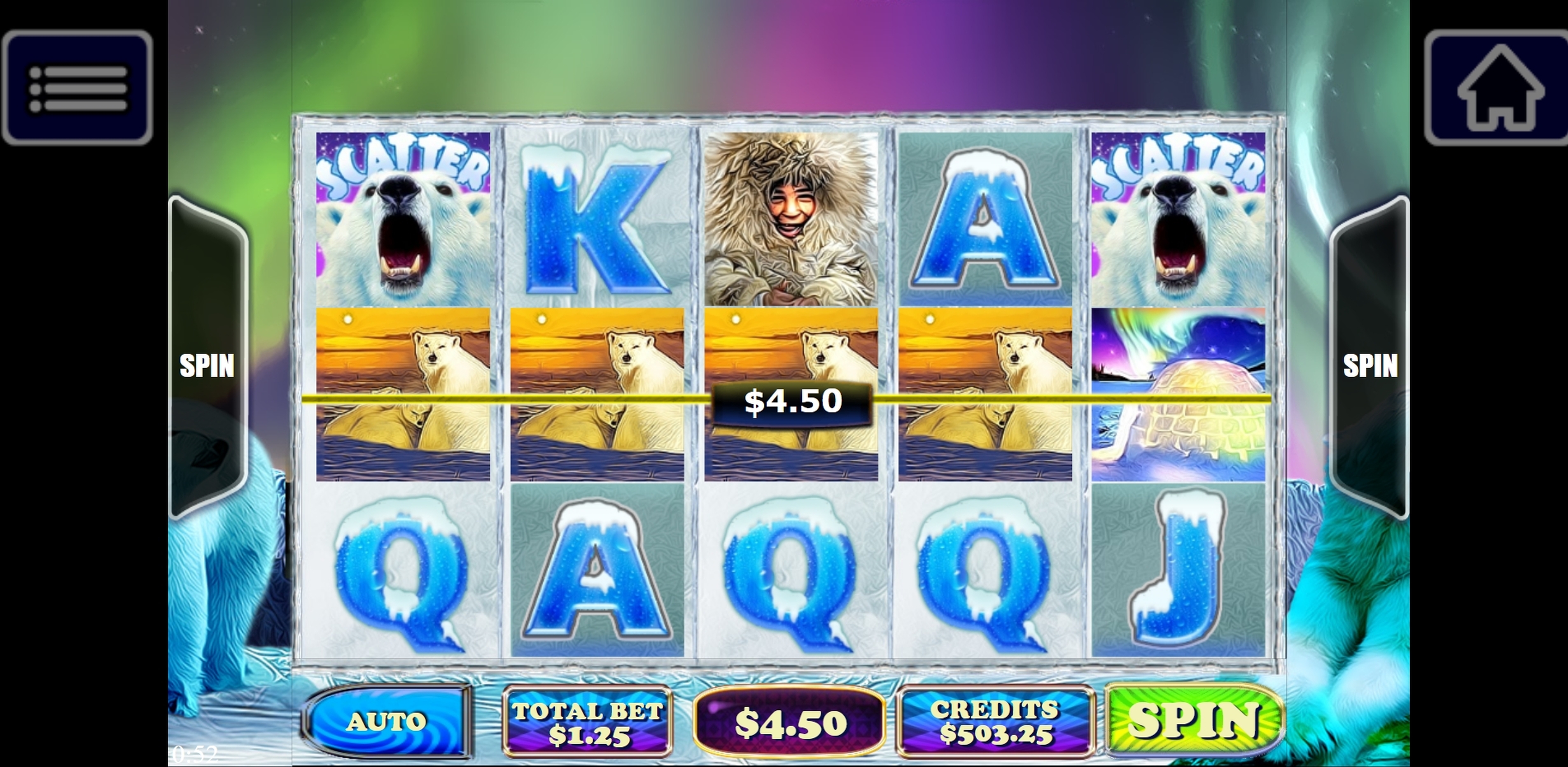 Win Money in Arctic Bear Free Slot Game by Multislot