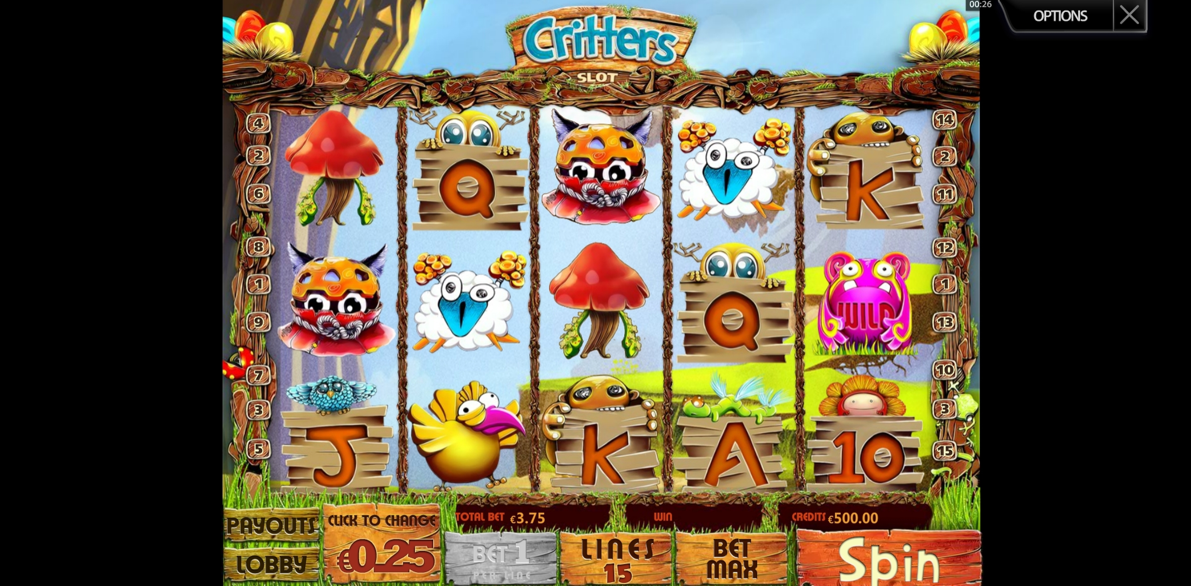 Reels in Critters Slot Game by Multislot