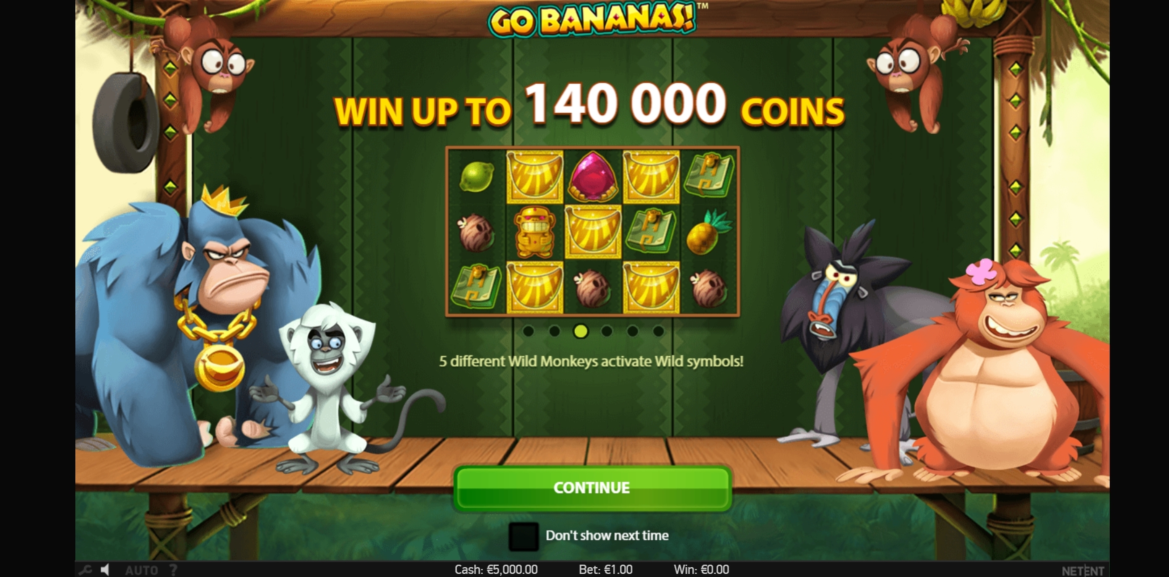 Play Go Bananas Free Casino Slot Game by NetEnt