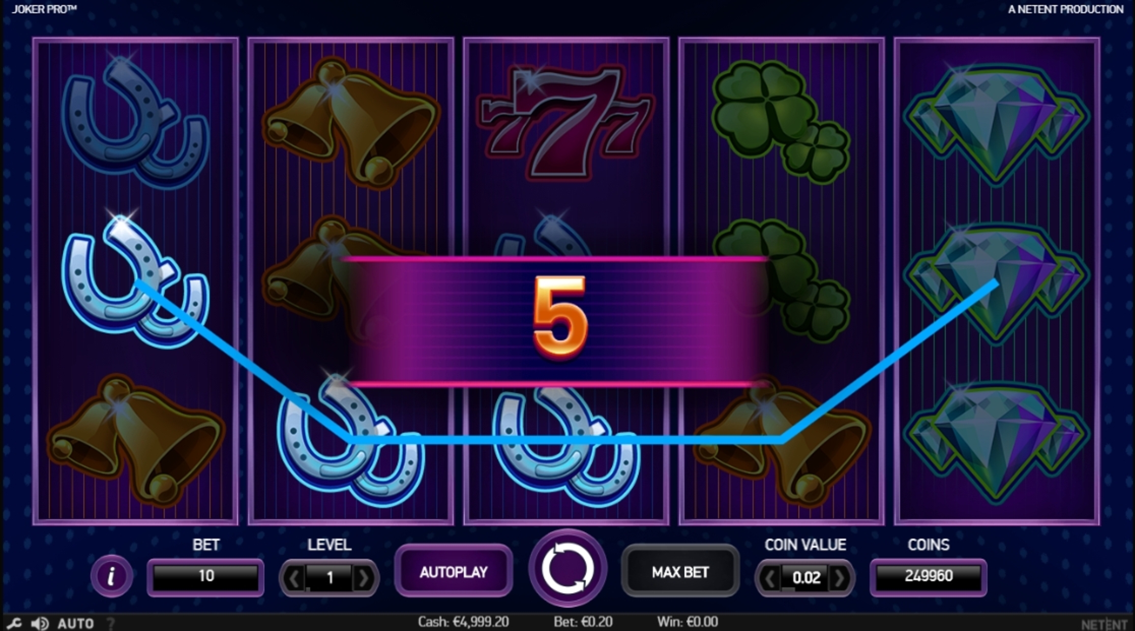 Win Money in Joker Pro Free Slot Game by NetEnt
