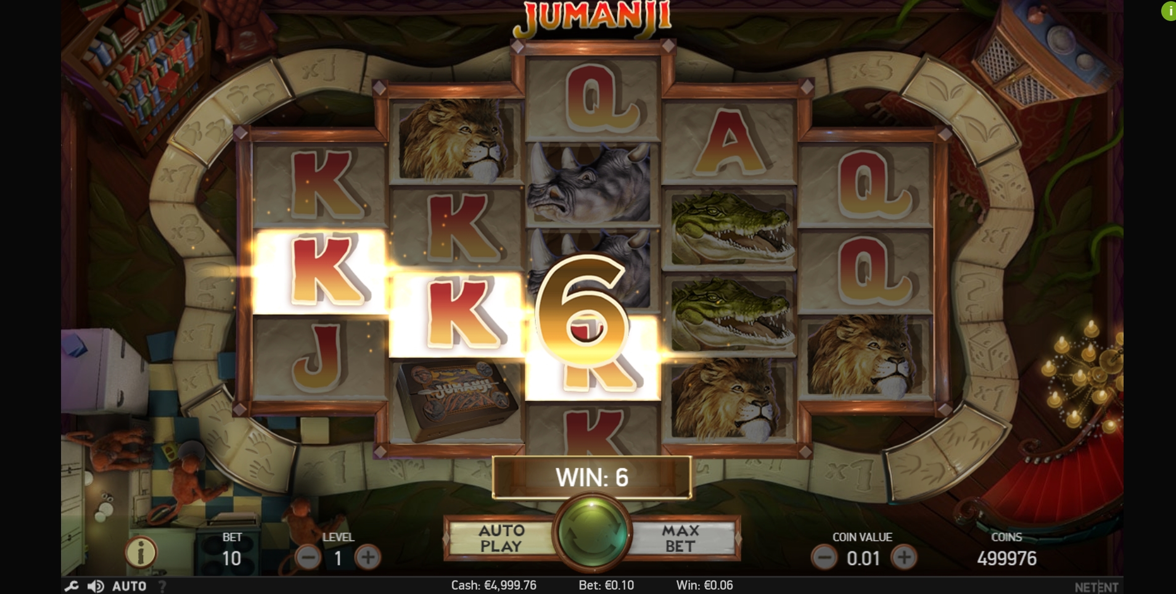 Win Money in Jumanji Free Slot Game by NetEnt