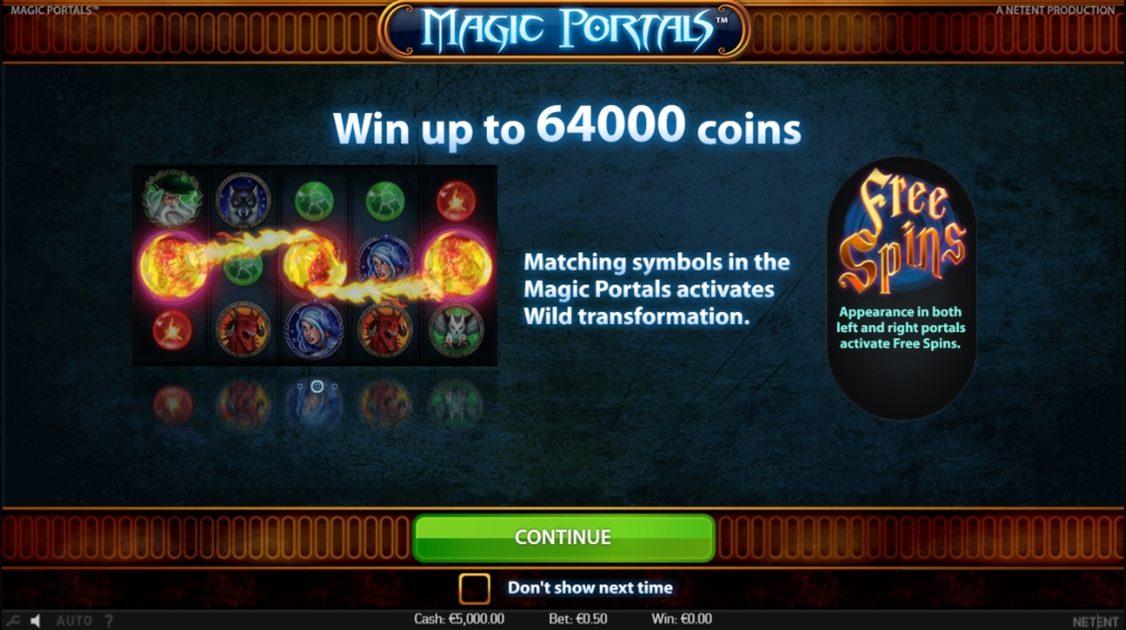 Play Magic Portals Free Casino Slot Game by NetEnt