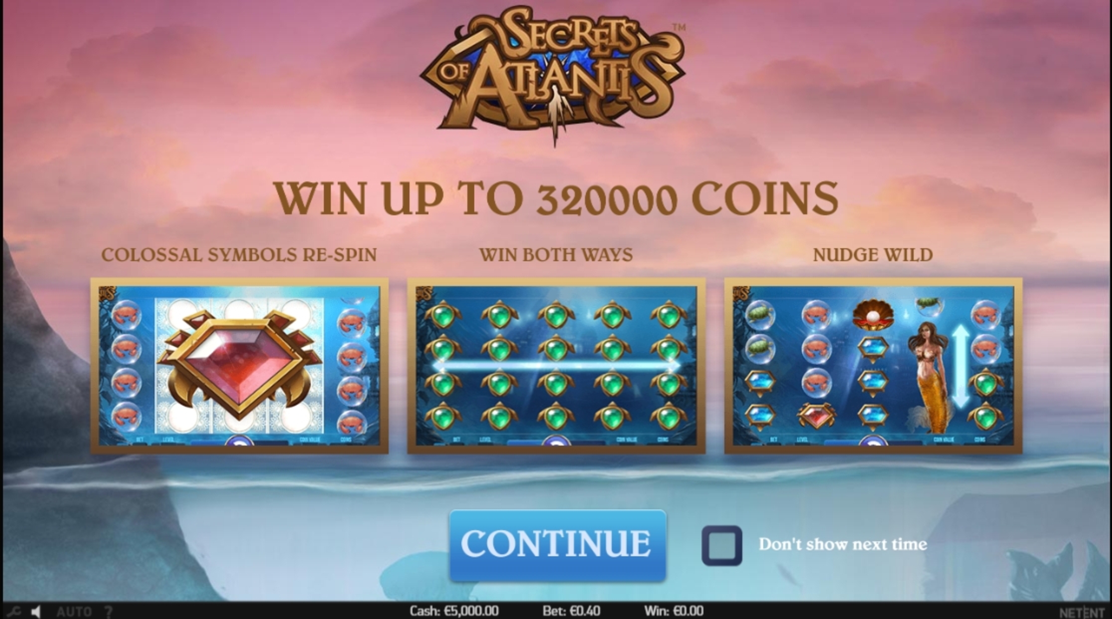 Play Secrets of Atlantis Free Casino Slot Game by NetEnt