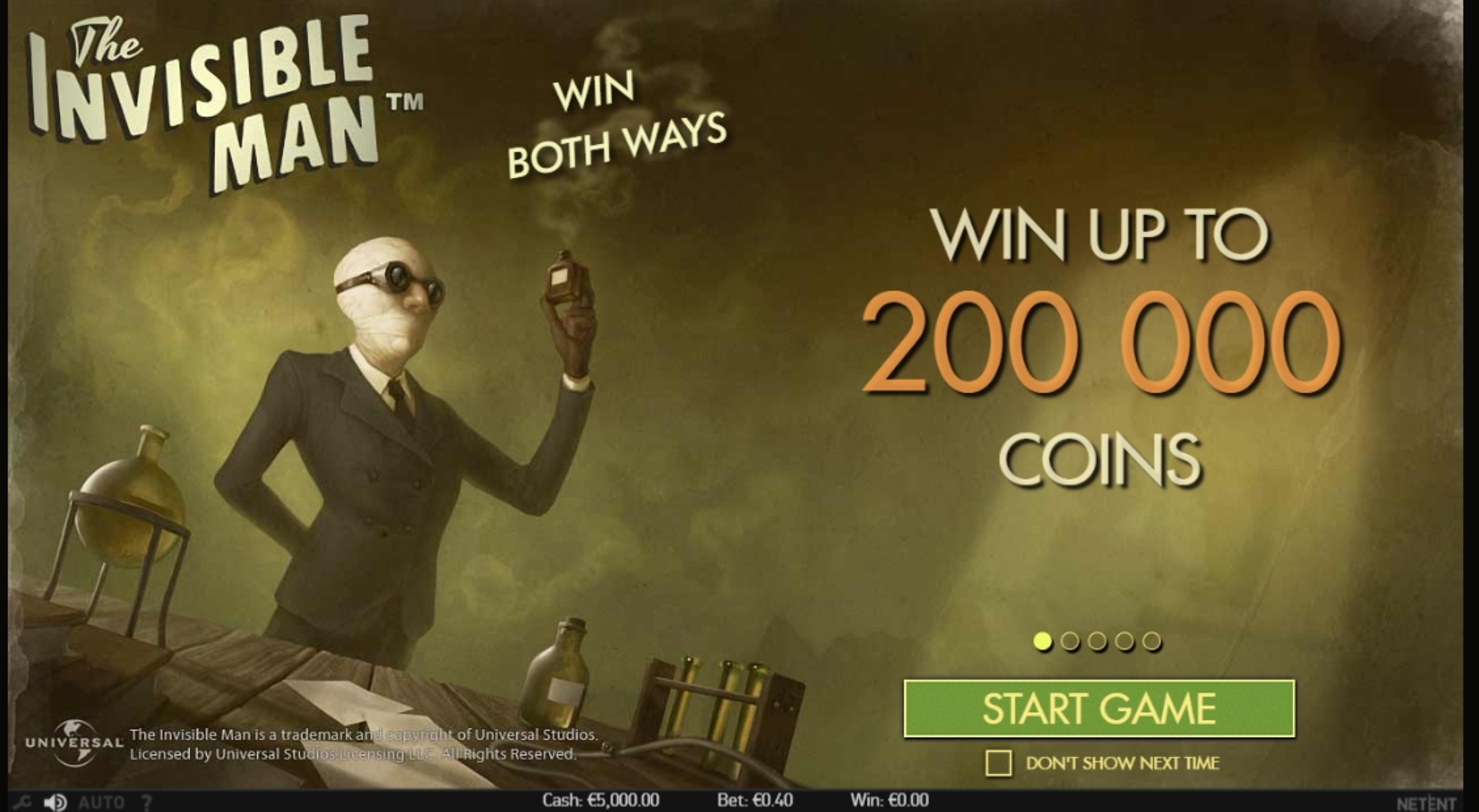 Play The Invisible Man Free Casino Slot Game by NetEnt