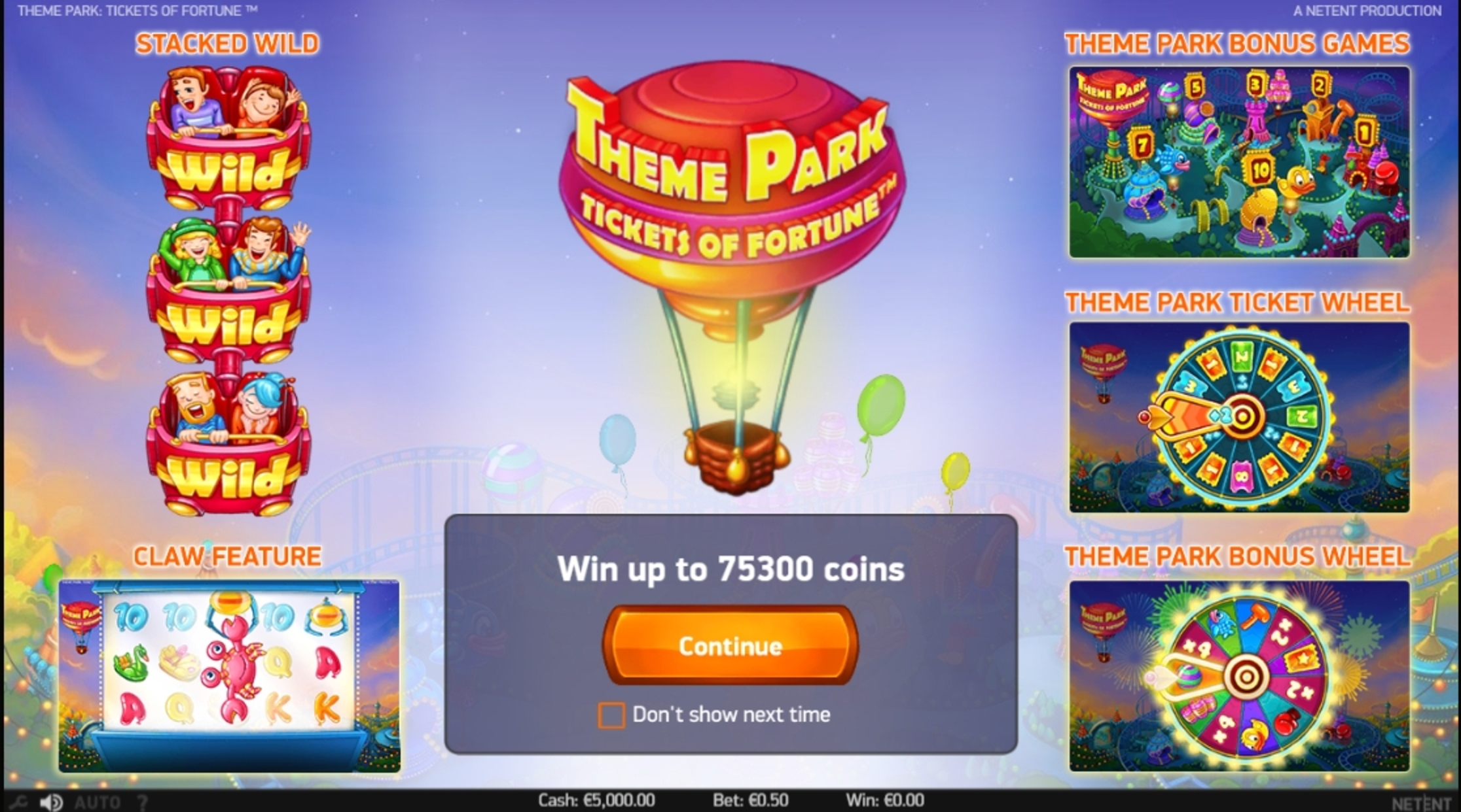 Play Theme Park: Tickets of Fortune Free Casino Slot Game by NetEnt