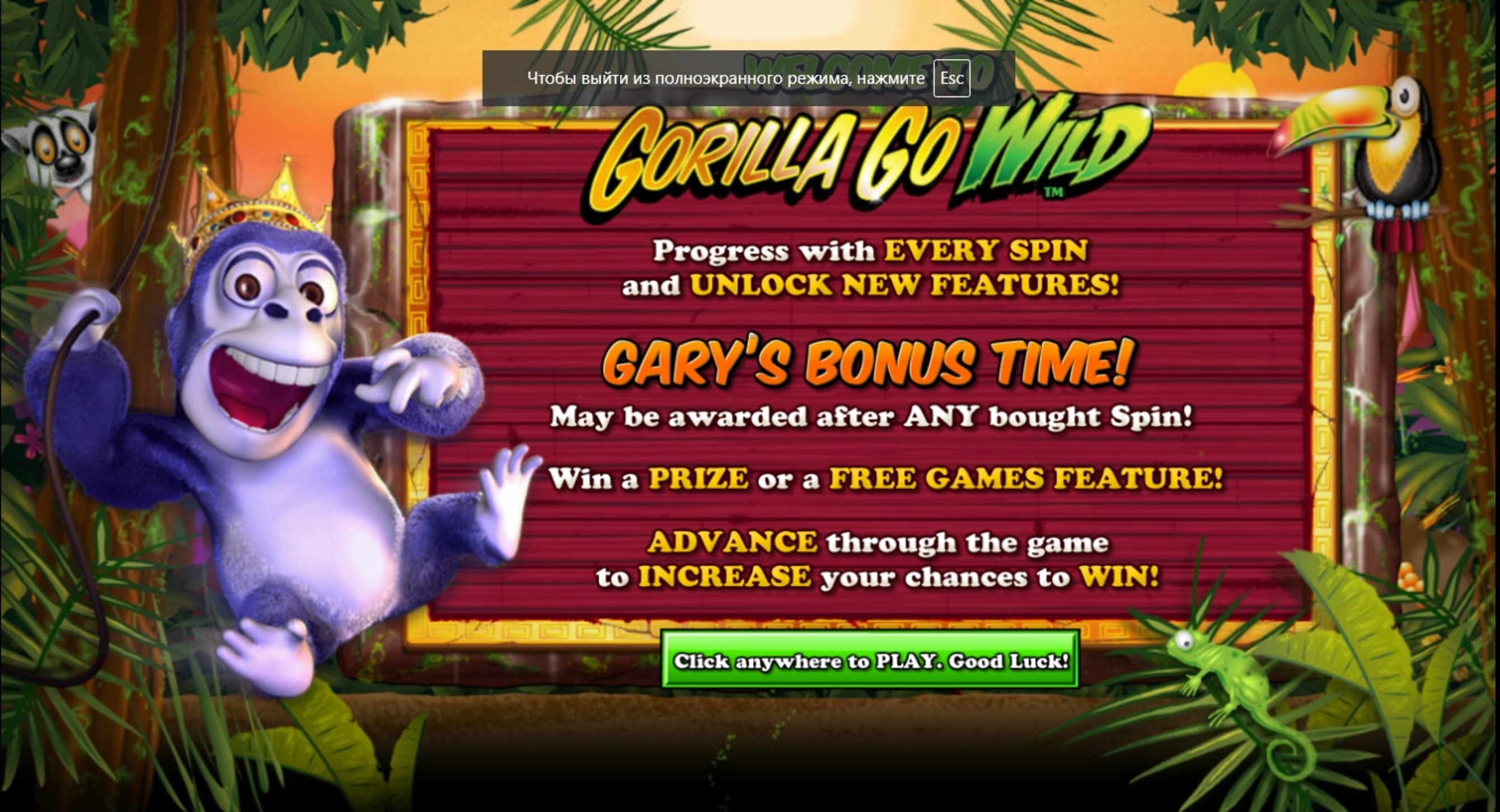 Play Gorilla Go Wild Free Casino Slot Game by NextGen Gaming