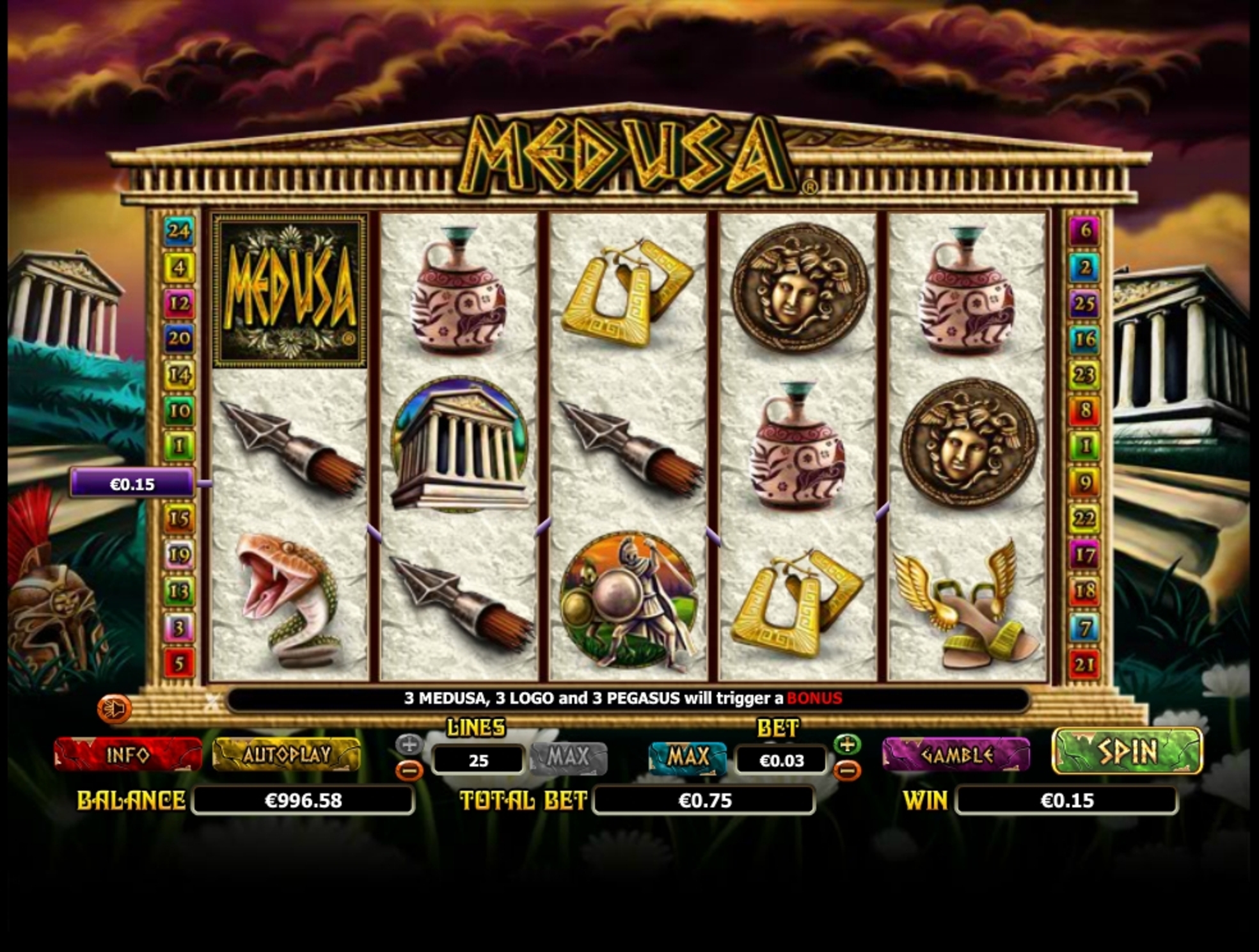 Win Money in Medusa Free Slot Game by NextGen Gaming