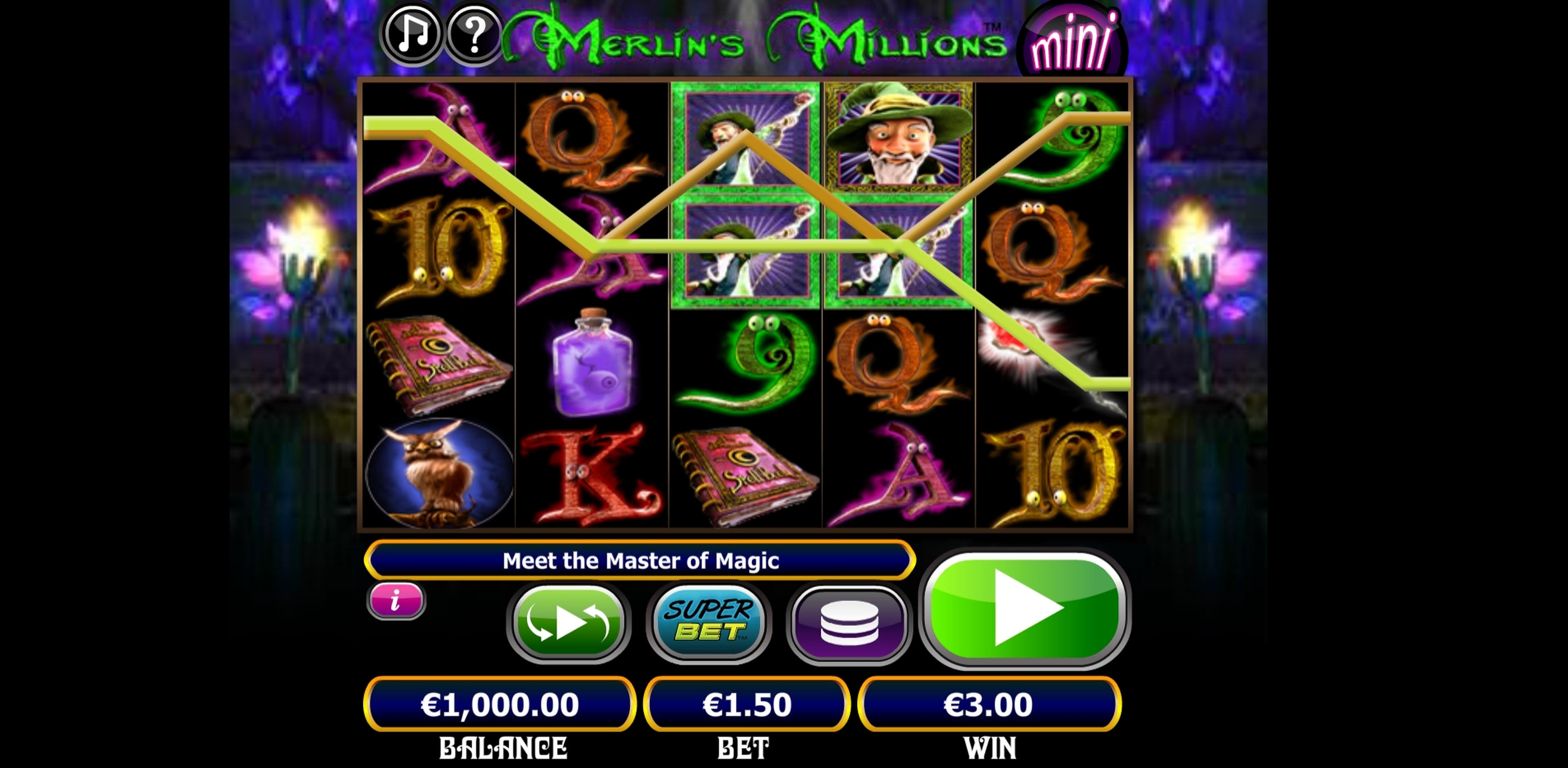 Win Money in Merlins Millions Superbet Mini Free Slot Game by NextGen Gaming