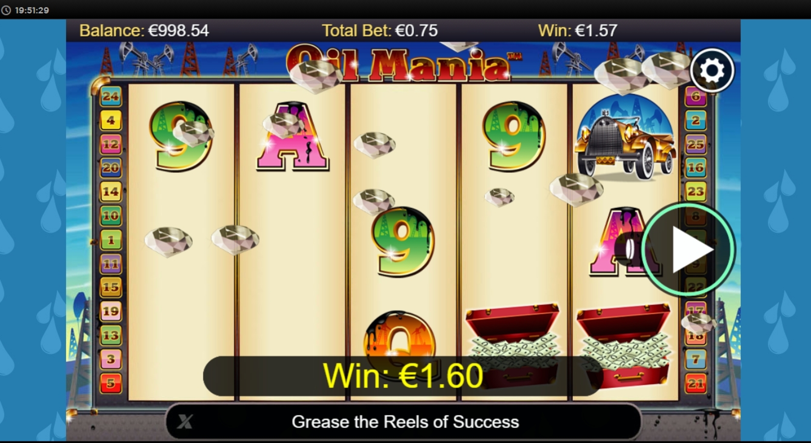 Win Money in Oil Mania Free Slot Game by NextGen Gaming