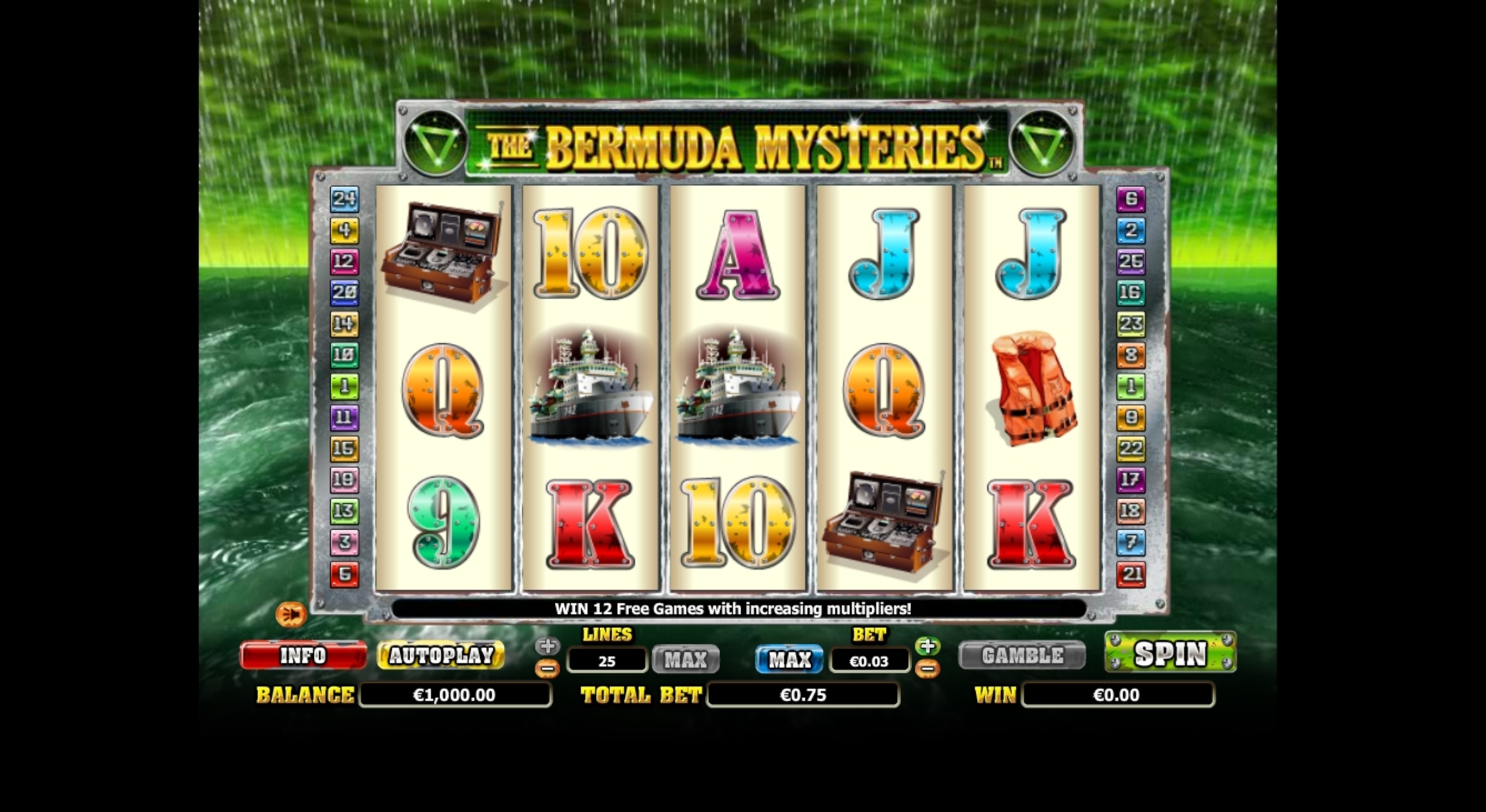 Reels in The Bermuda Mysteries Slot Game by NextGen Gaming