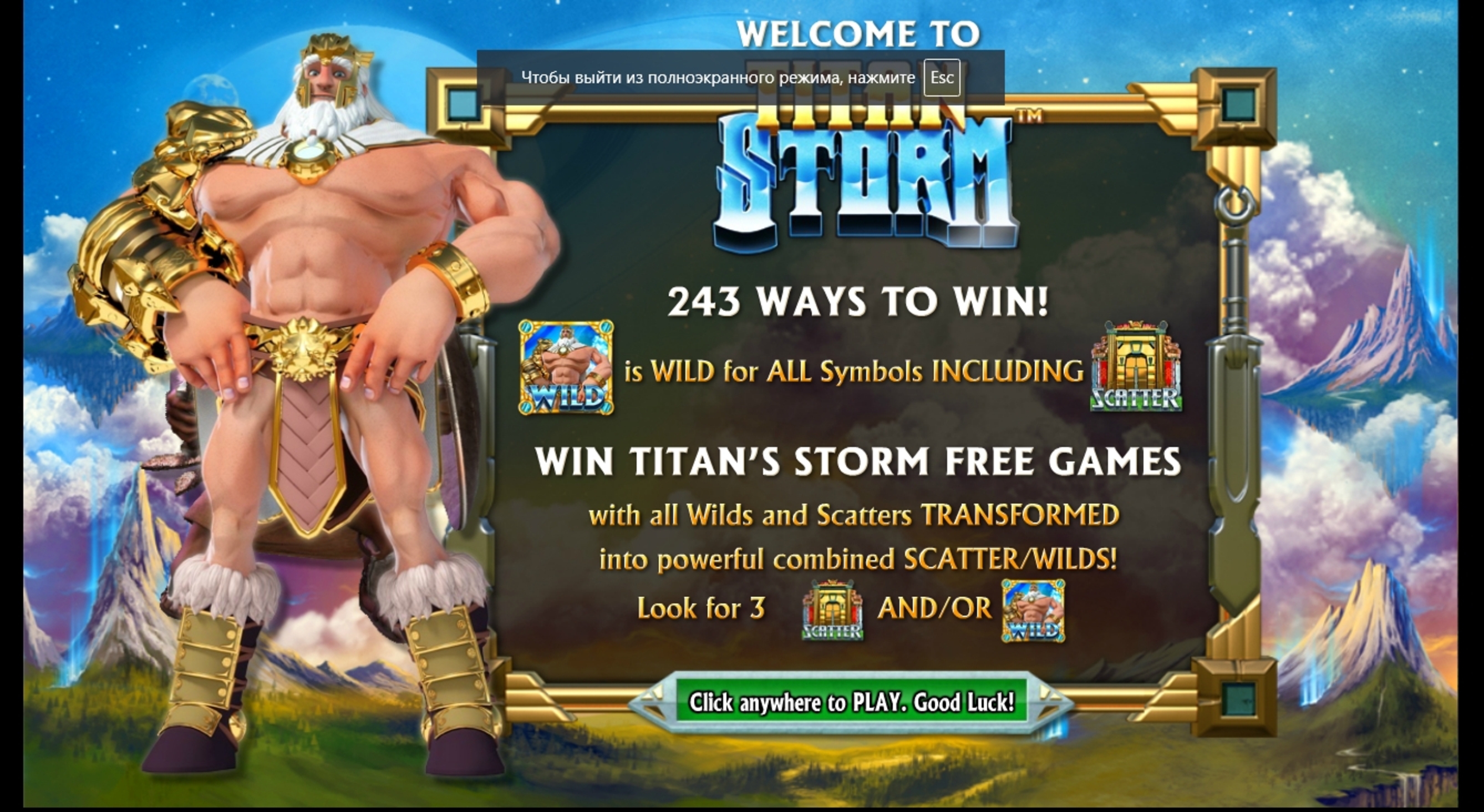 Play Titan Storm Free Casino Slot Game by NextGen Gaming