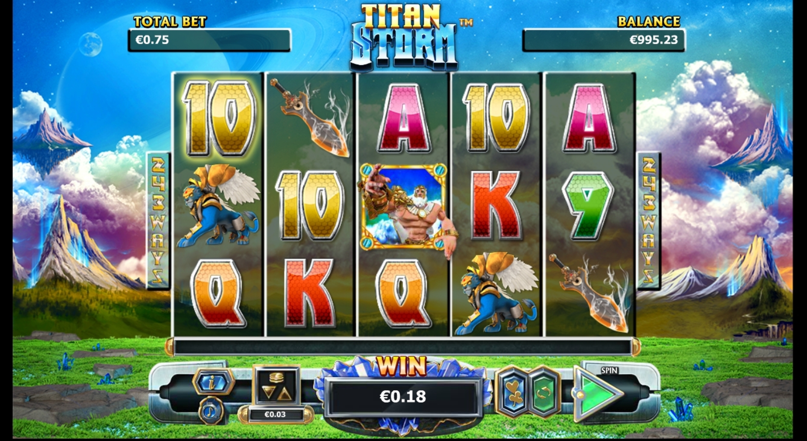 Win Money in Titan Storm Free Slot Game by NextGen Gaming