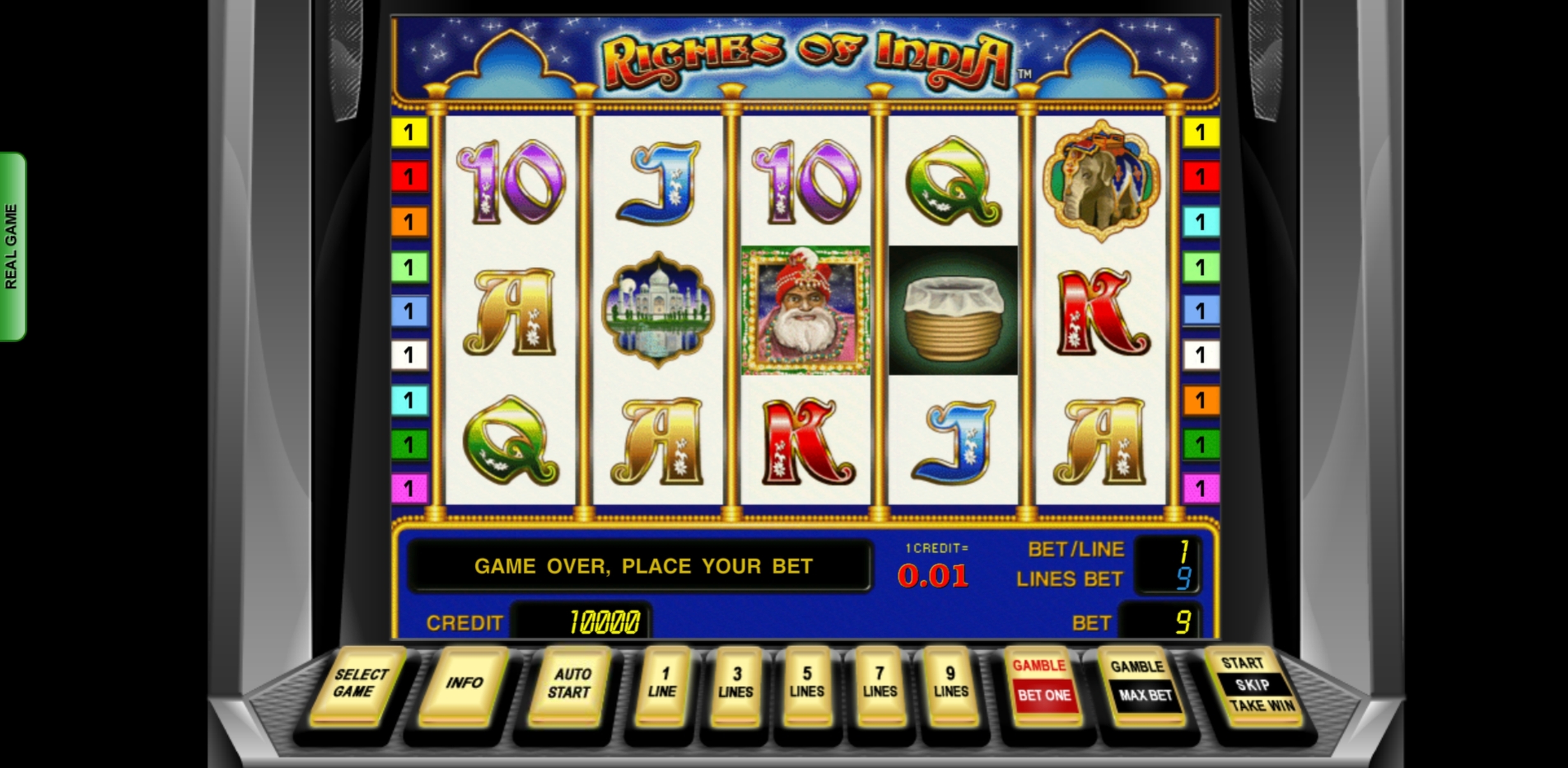 Reels in Riches of India Slot Game by Novomatic