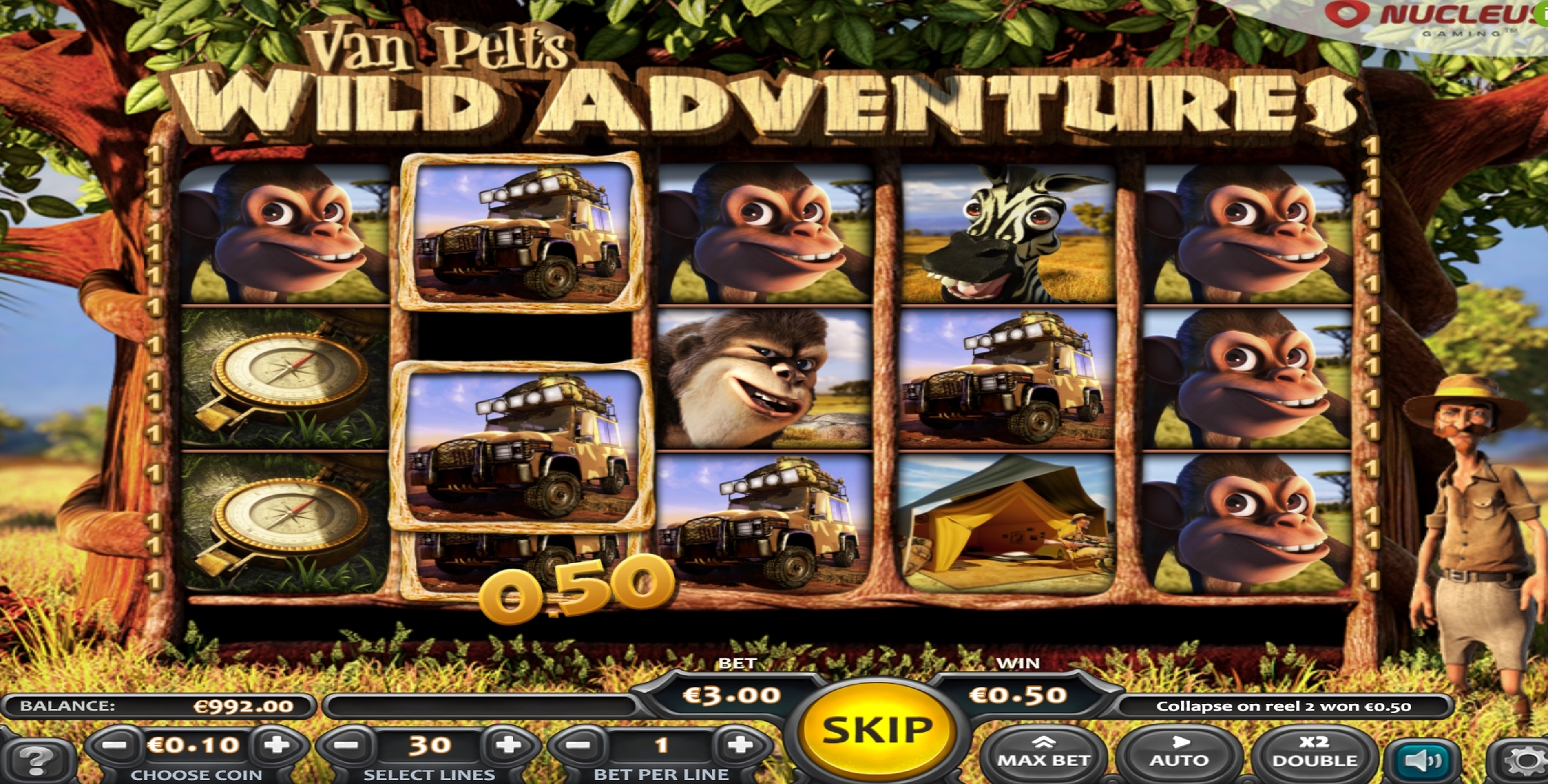 Win Money in Van Pelts Wild Adventure Free Slot Game by Nucleus Gaming