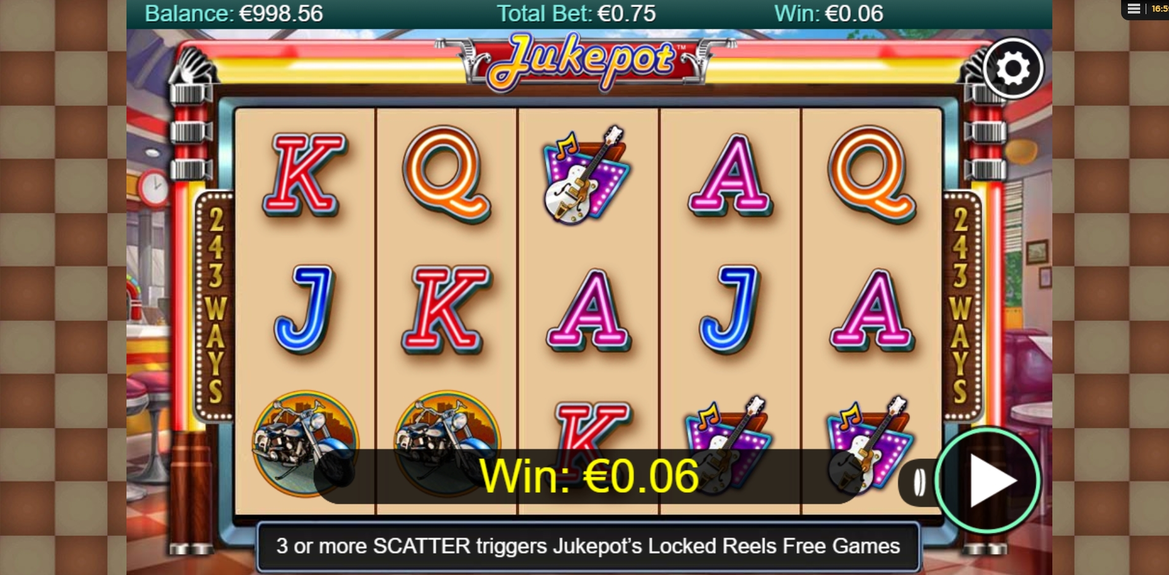 Win Money in Jukepot Free Slot Game by NYX Gaming Group