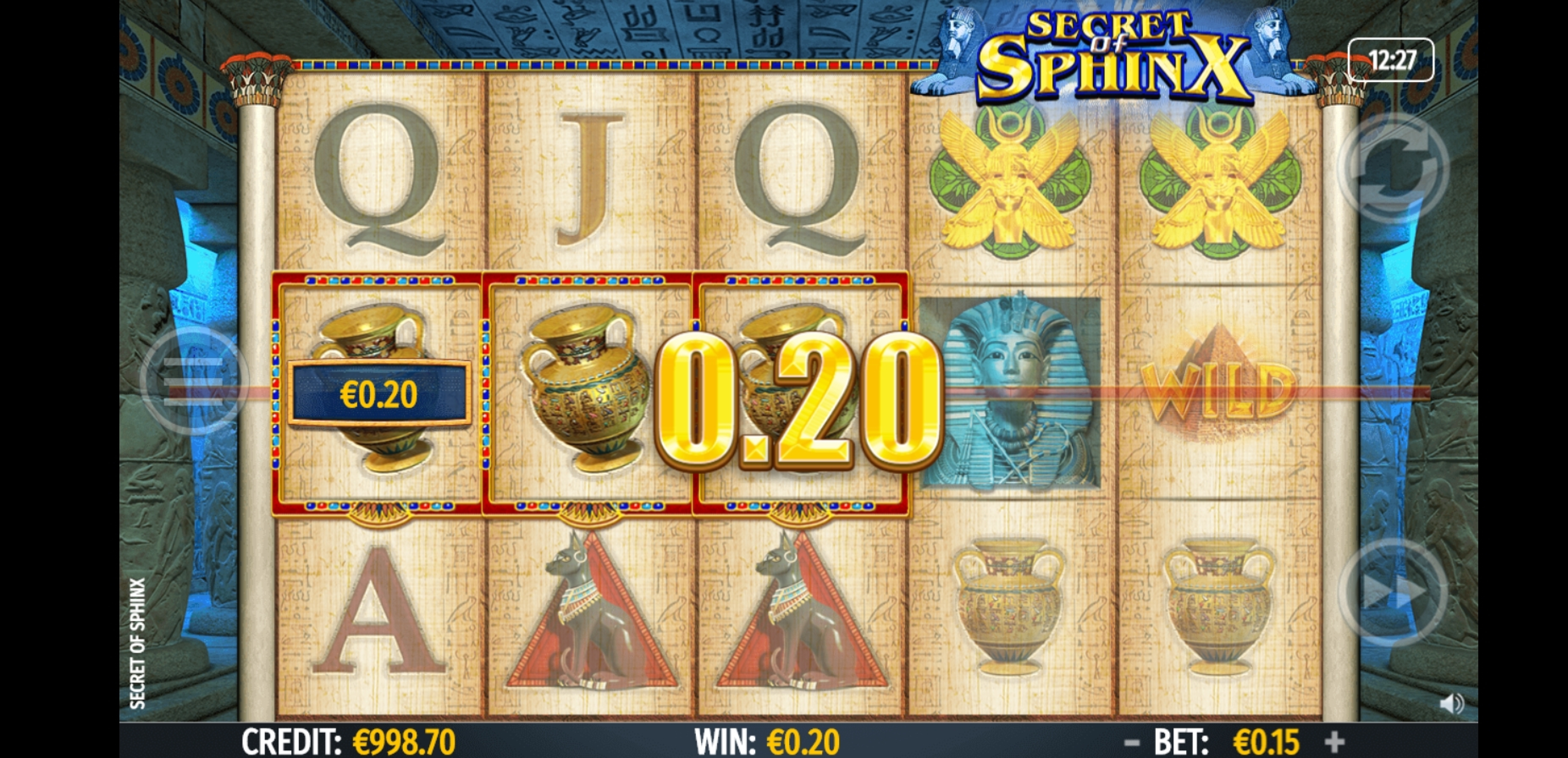 Win Money in Secret of Sphinx Free Slot Game by Octavian Gaming