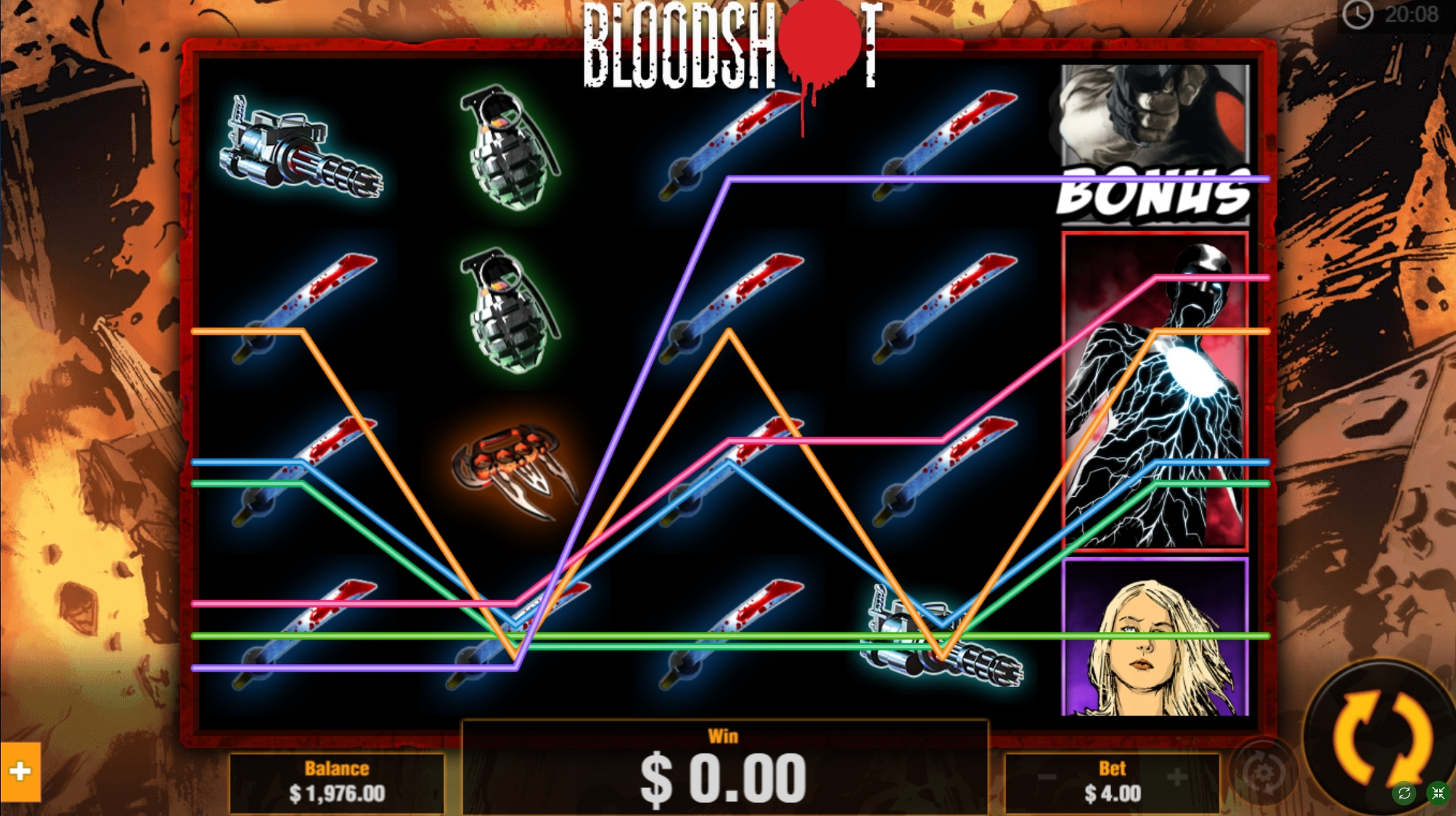 Win Money in BloodShot Free Slot Game by PariPlay