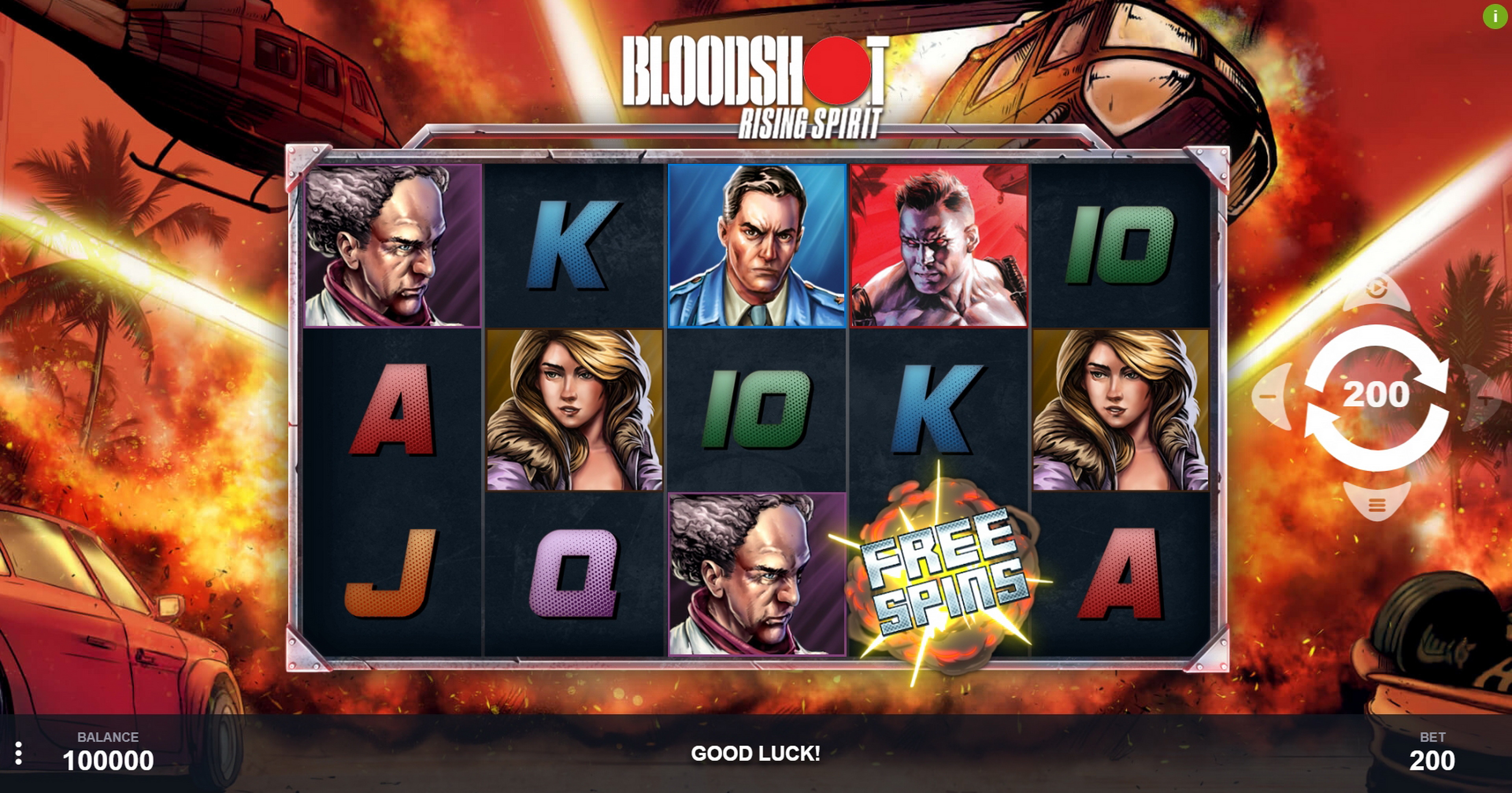 Reels in Bloodshot Rising Spirit Slot Game by PariPlay