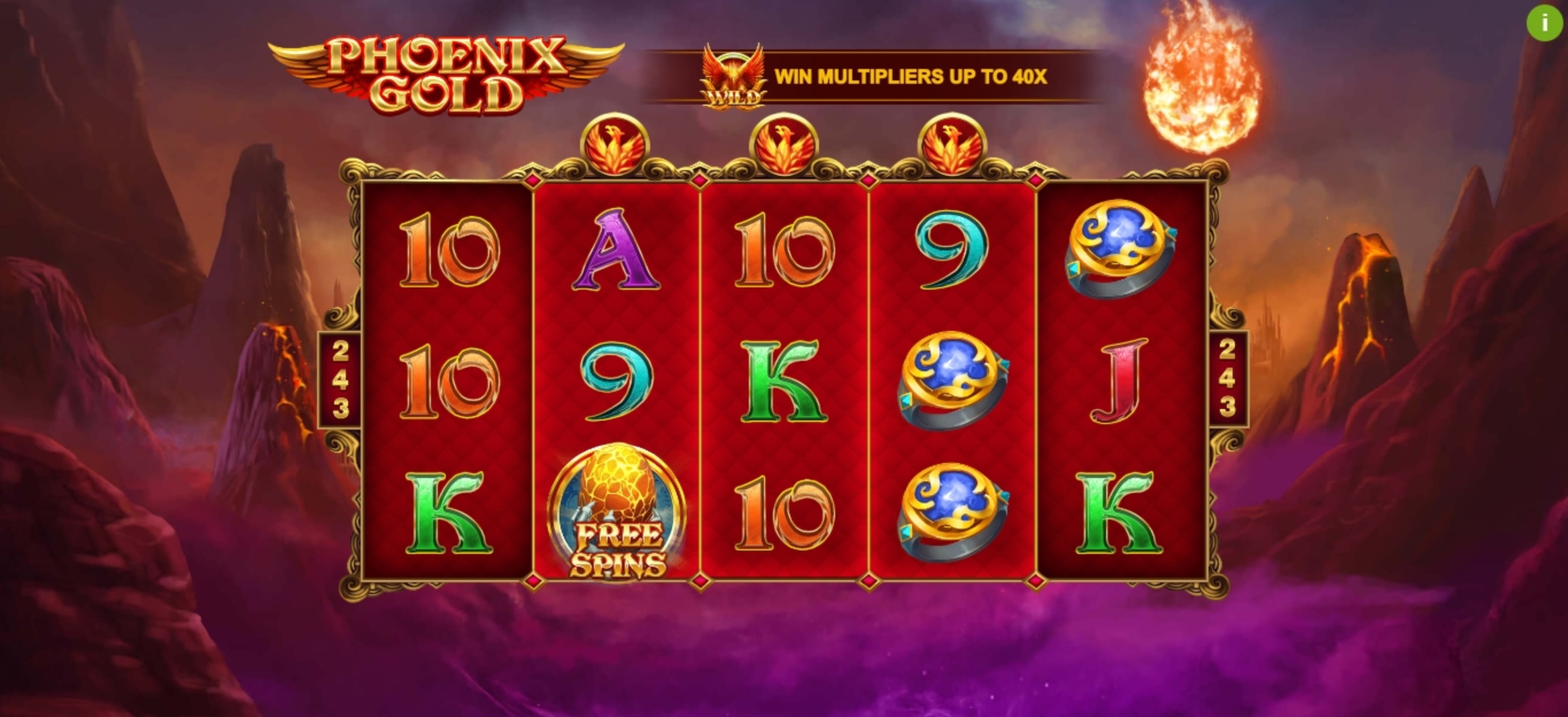 Reels in Phoenix Gold Slot Game by PariPlay