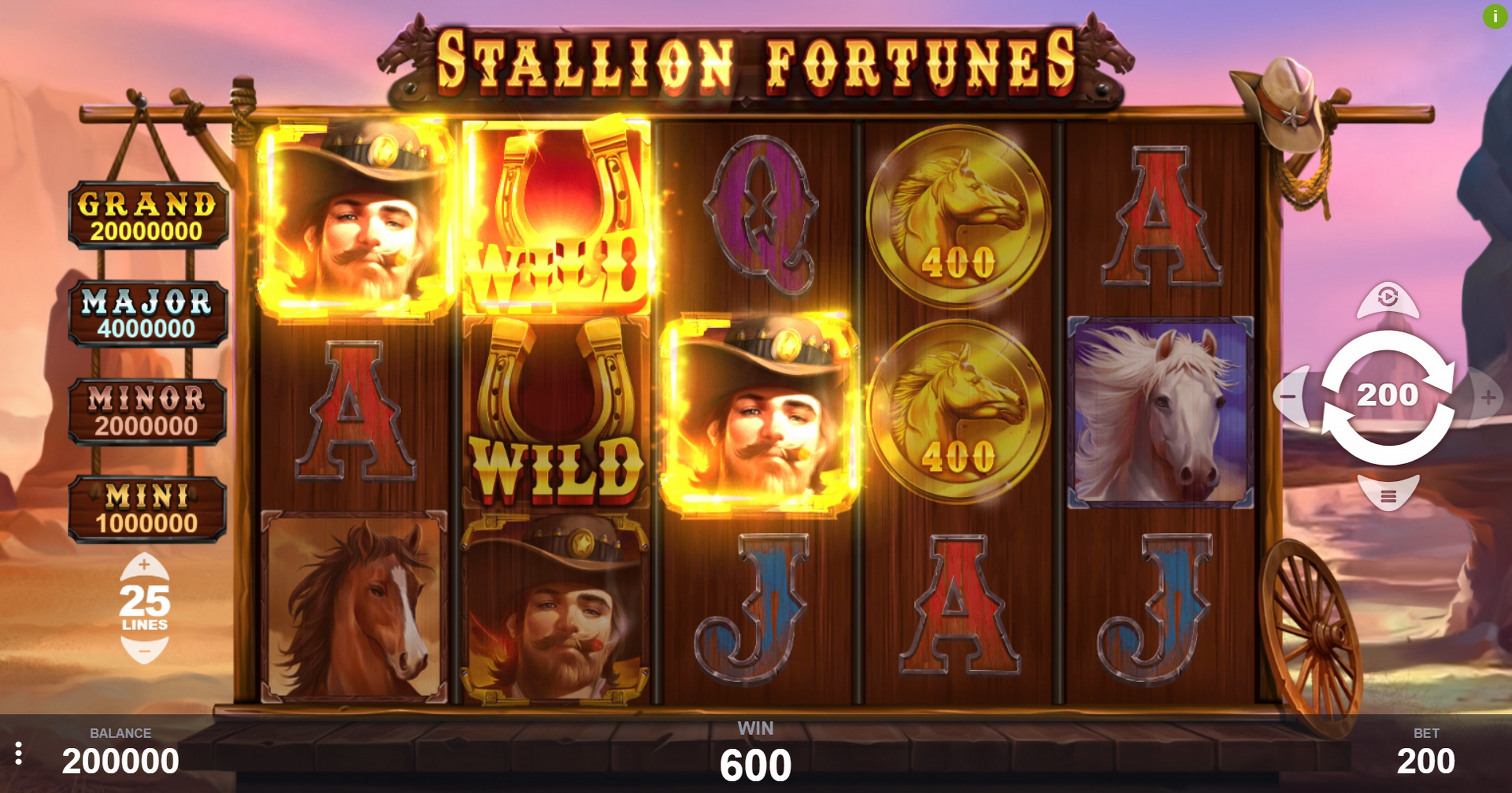 Win Money in Stallion Fortunes Free Slot Game by PariPlay