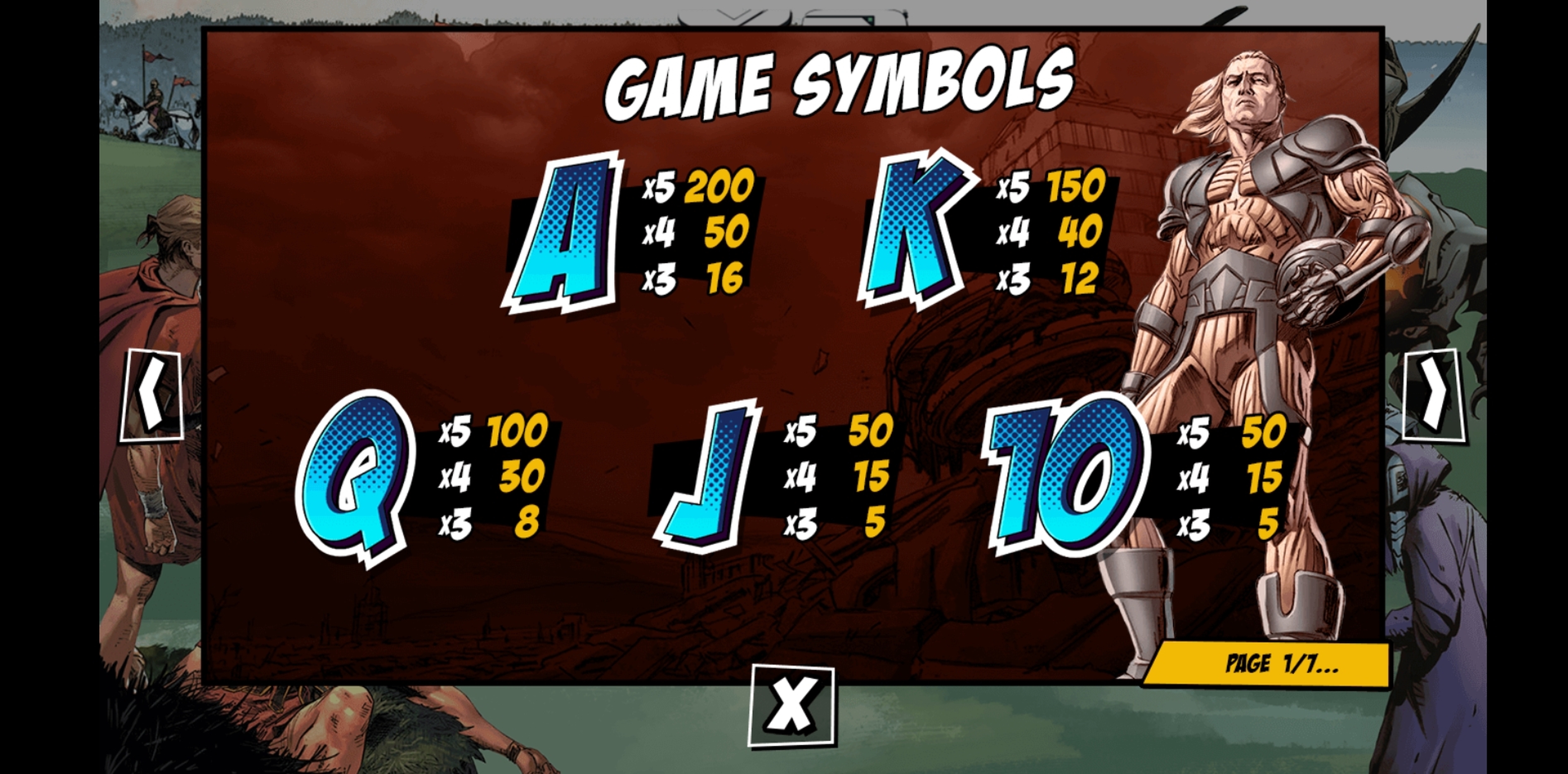 Info of X-O ManOWar Slot Game by PariPlay