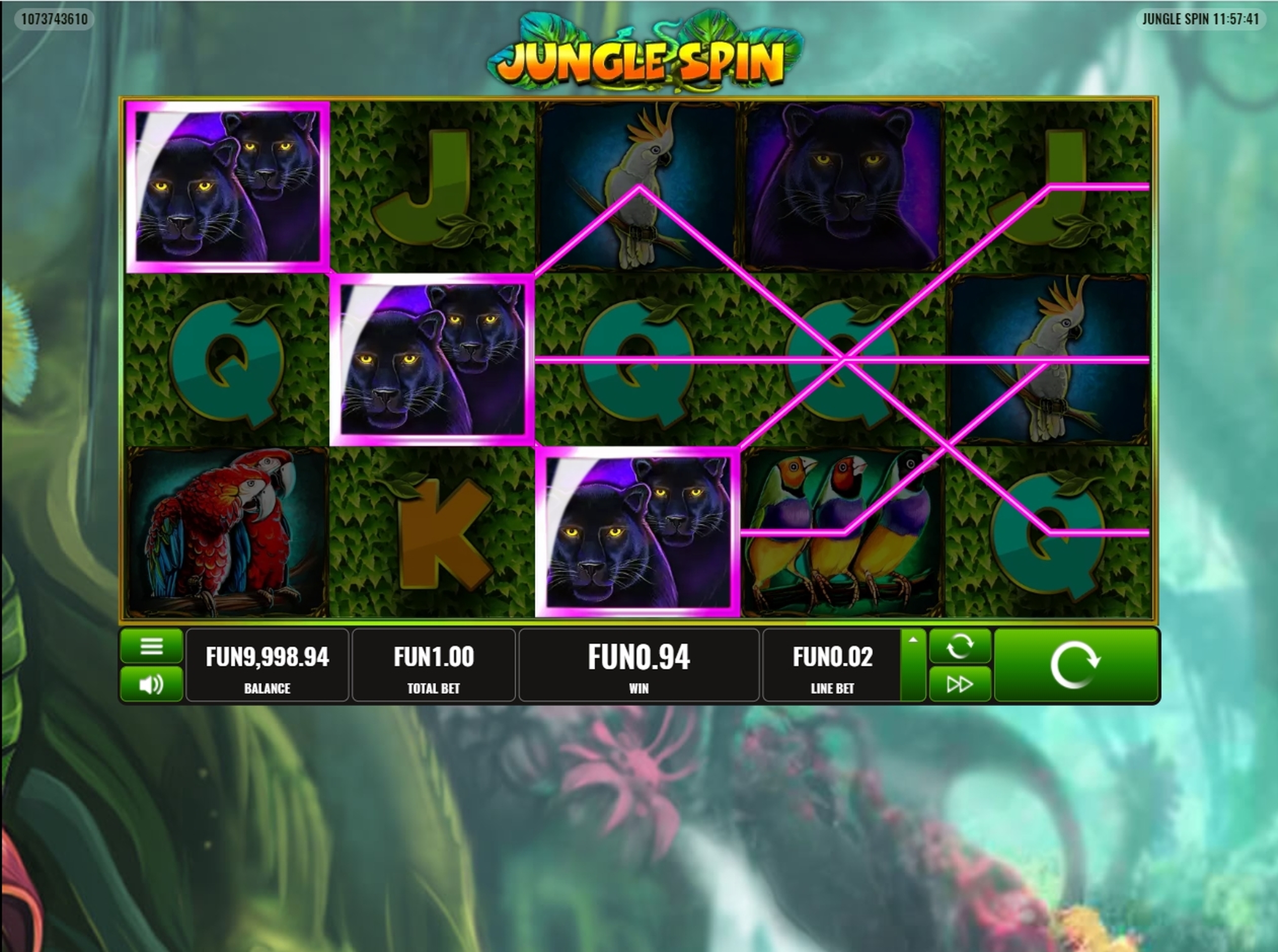 Win Money in Jungle Spin Free Slot Game by Platipus