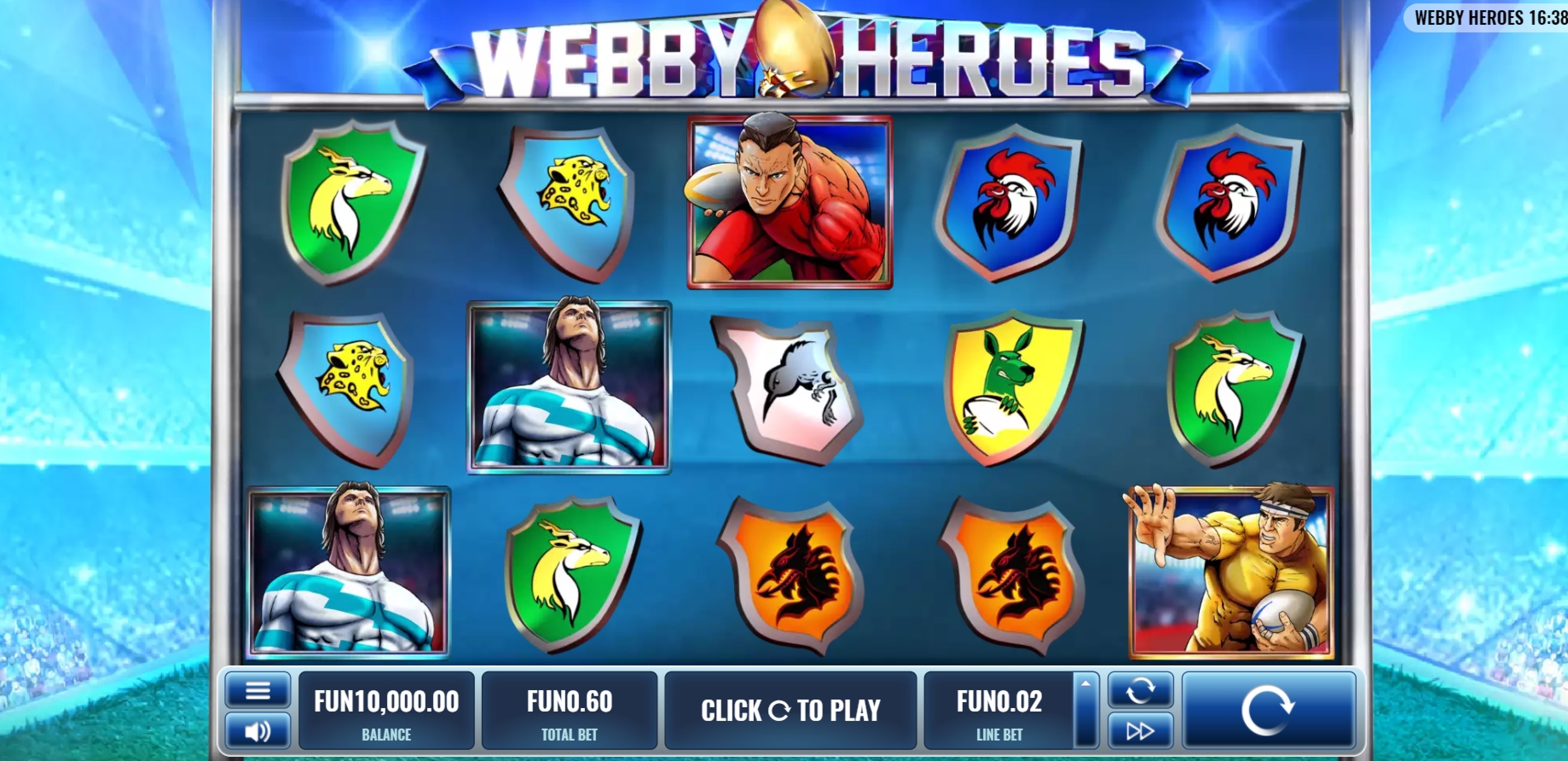Reels in Webby Heroes Slot Game by Platipus