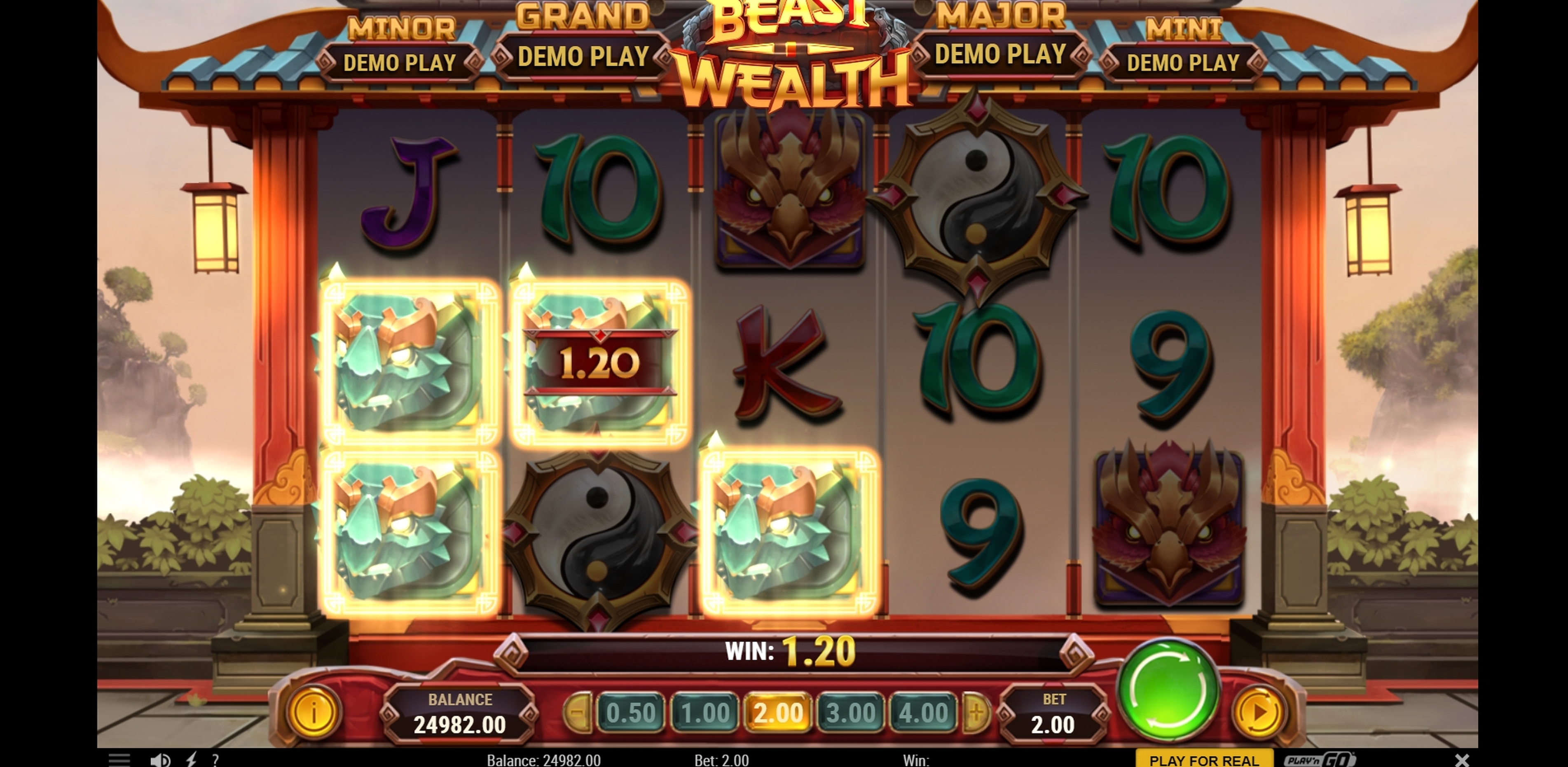 Win Money in Beast of Wealth Free Slot Game by Playn GO
